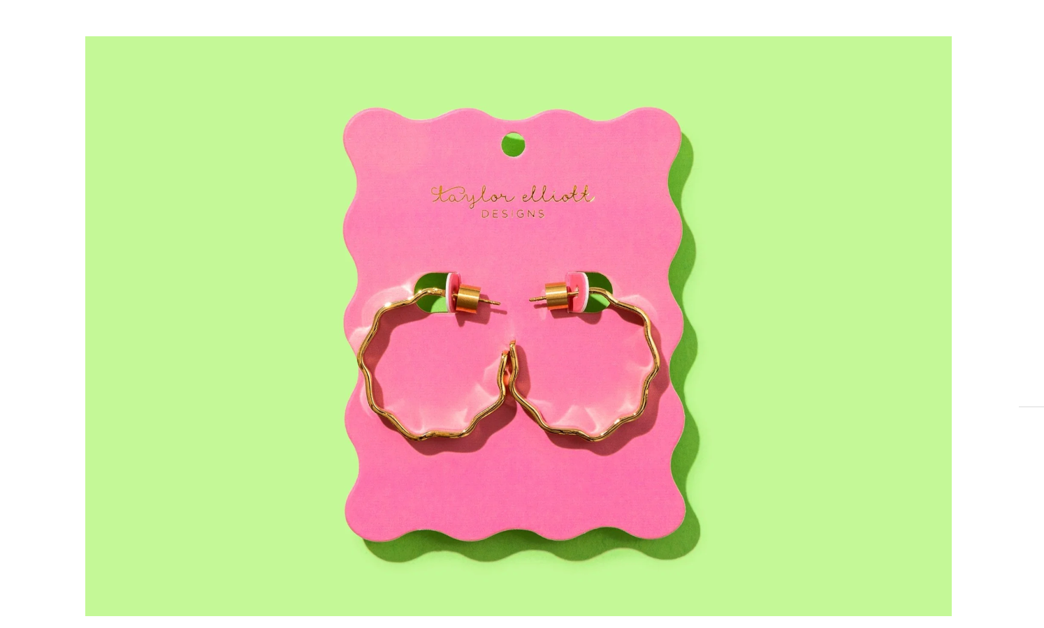 Cassie Wavy Small Hoops