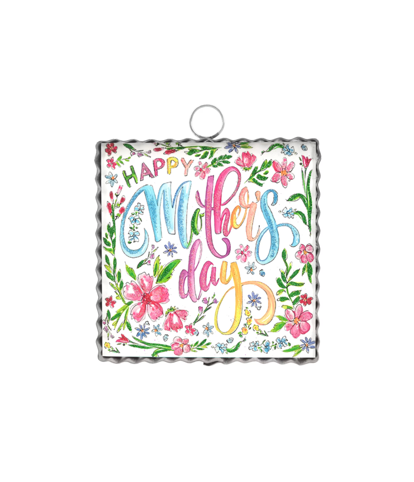 Colorful "Happy Mother's Day" Charm
