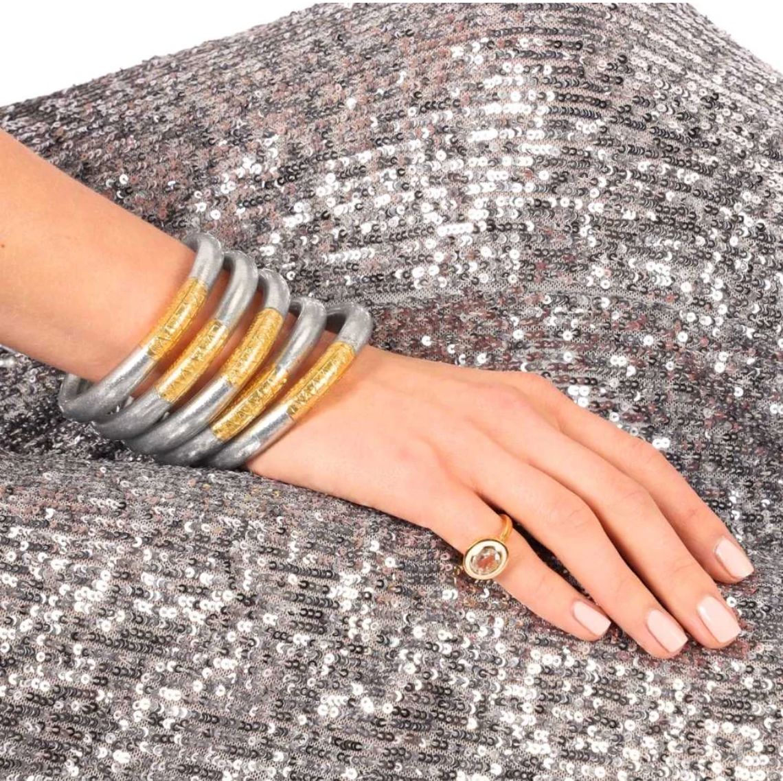 Silver Tzubbie All Weather Bangle® (AWB®) - Serenity Prayer