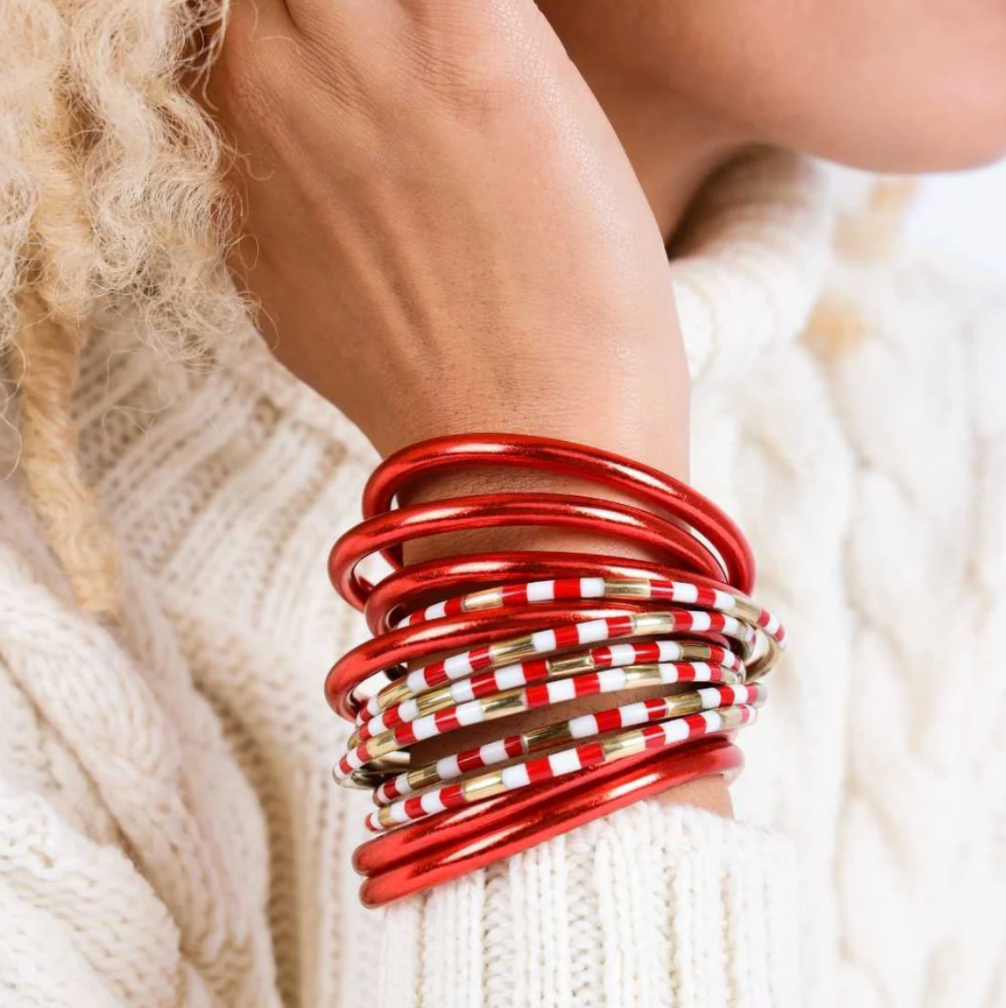 Crimson All Weather Bangles® (AWB®) - Serenity Prayer