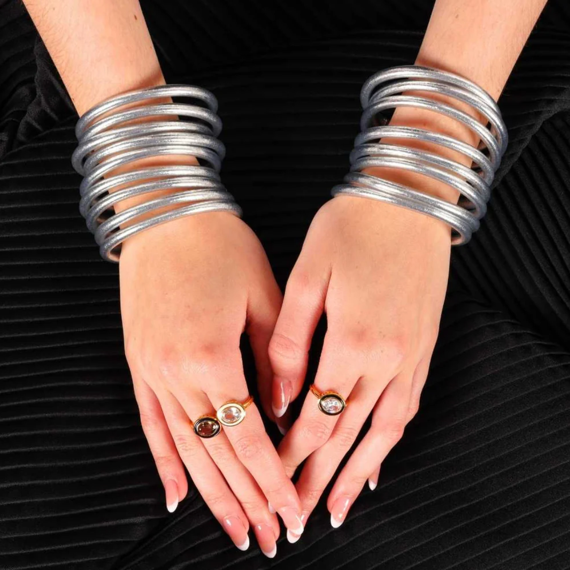 Silver All Weather Bangles® (AWB®) - Serenity Prayer