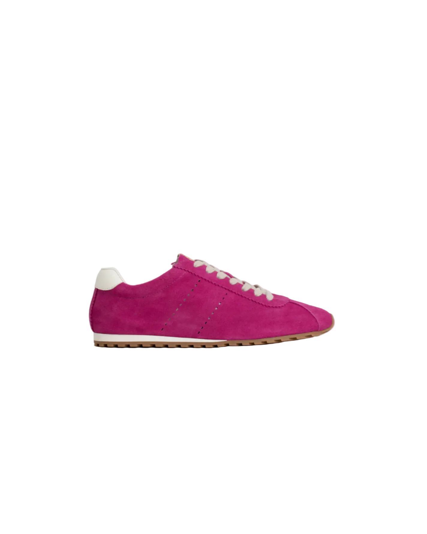 Priscilla Sneaker in Fuchsia Suede