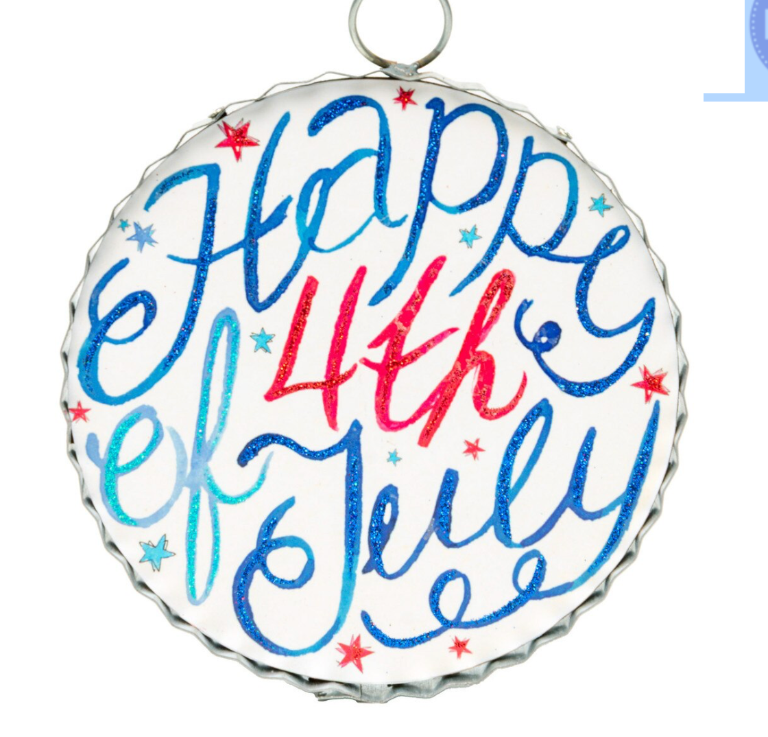 "Happy 4th Of July" Charm