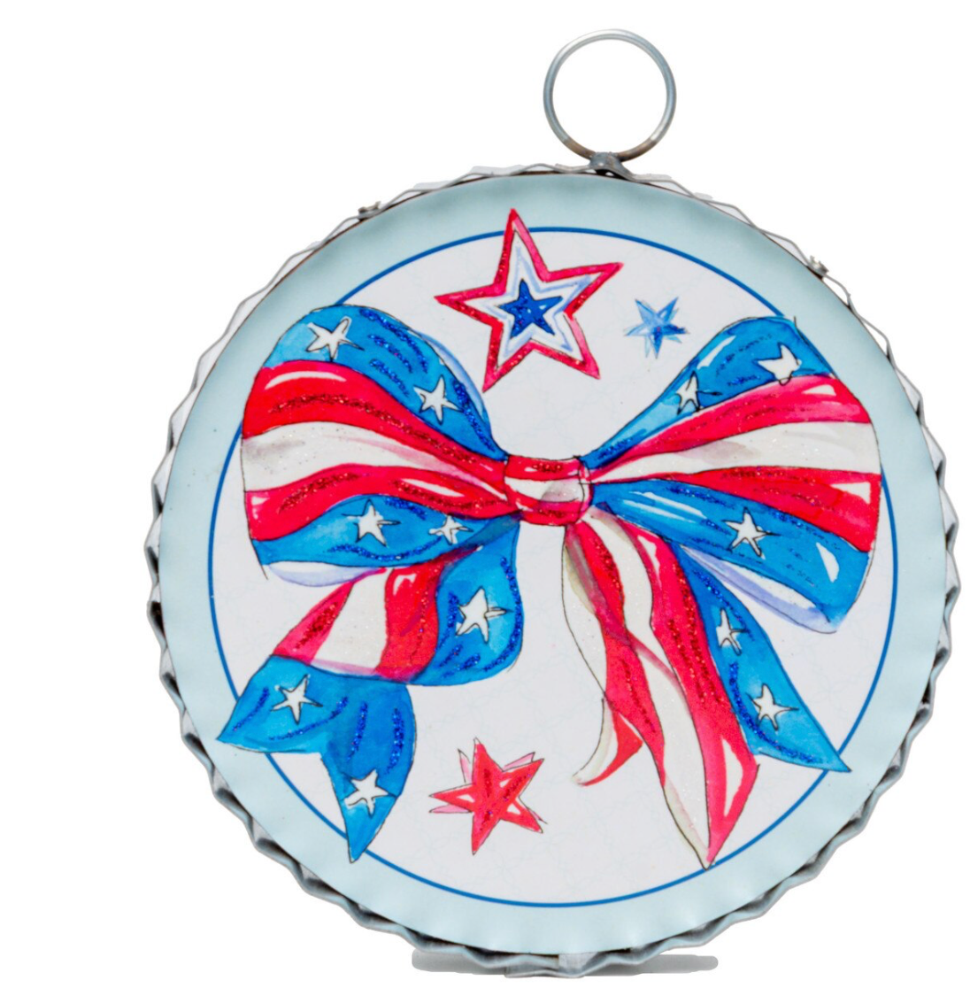 "Round Stars & Stripes" Charm