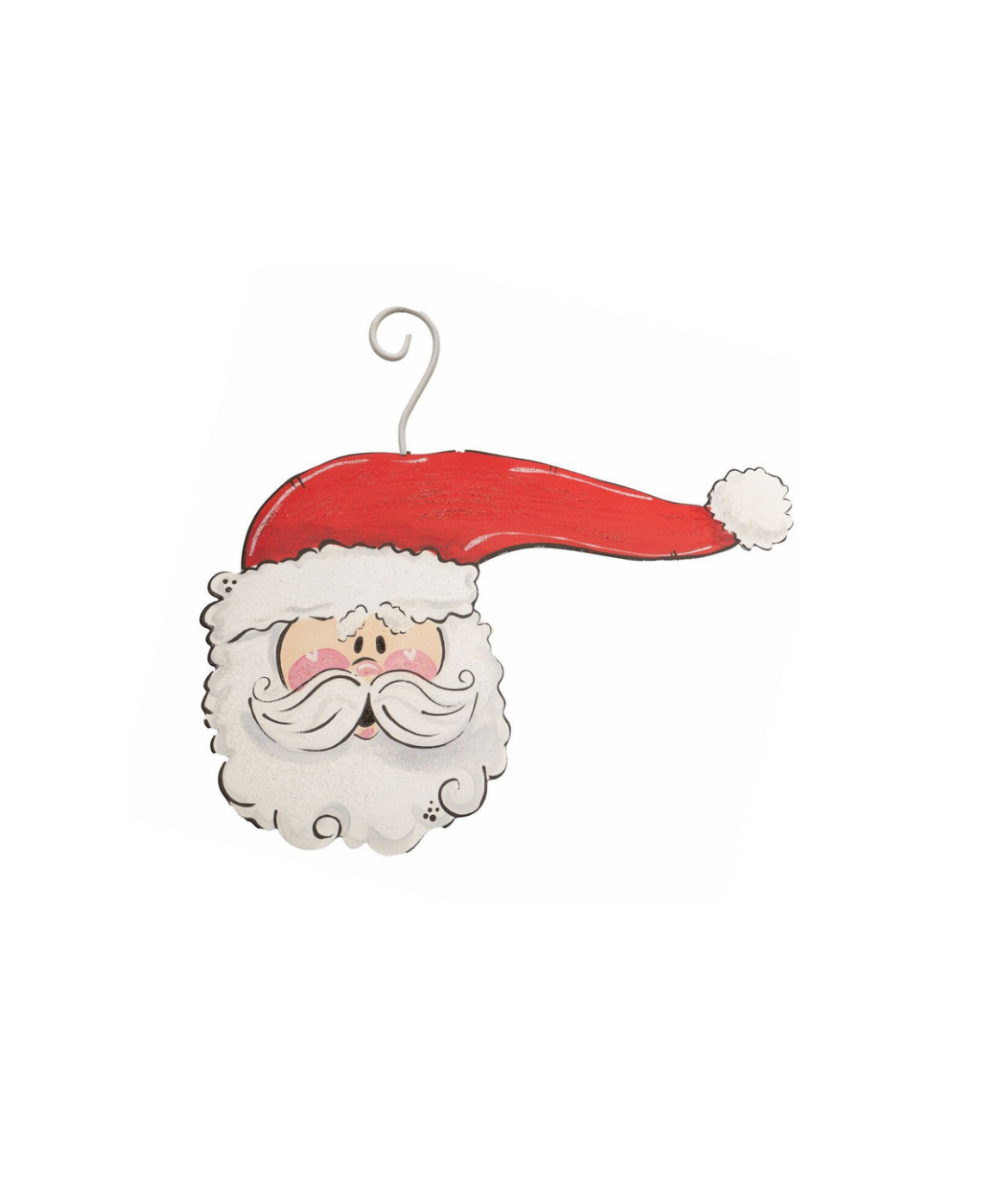 Side Hat Santa Ornament