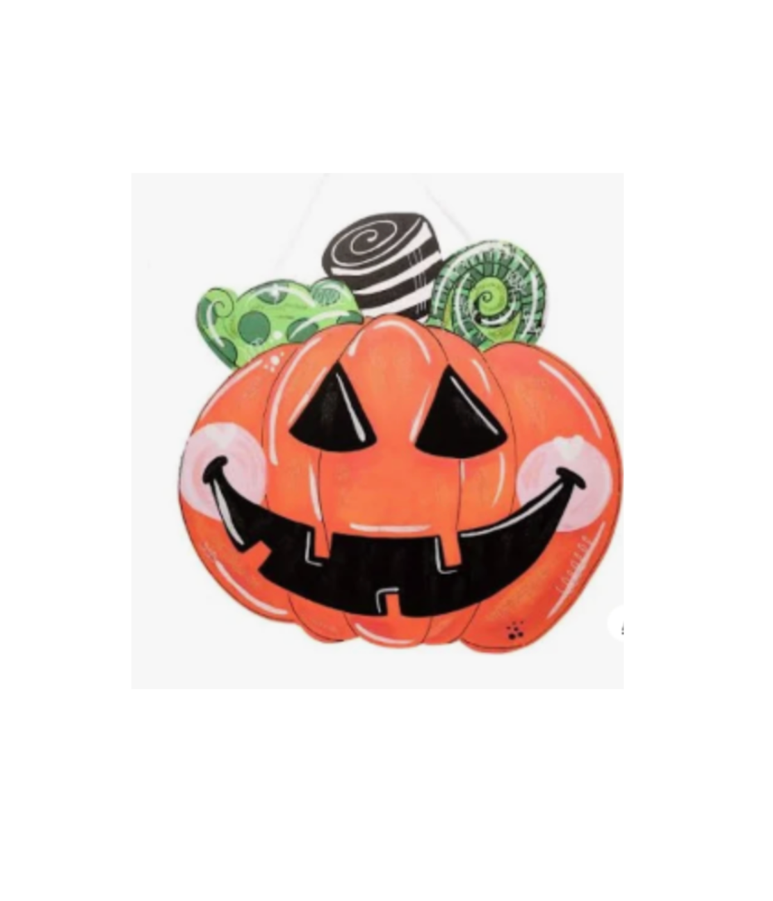 Jack O Lantern PVC Door Hanger