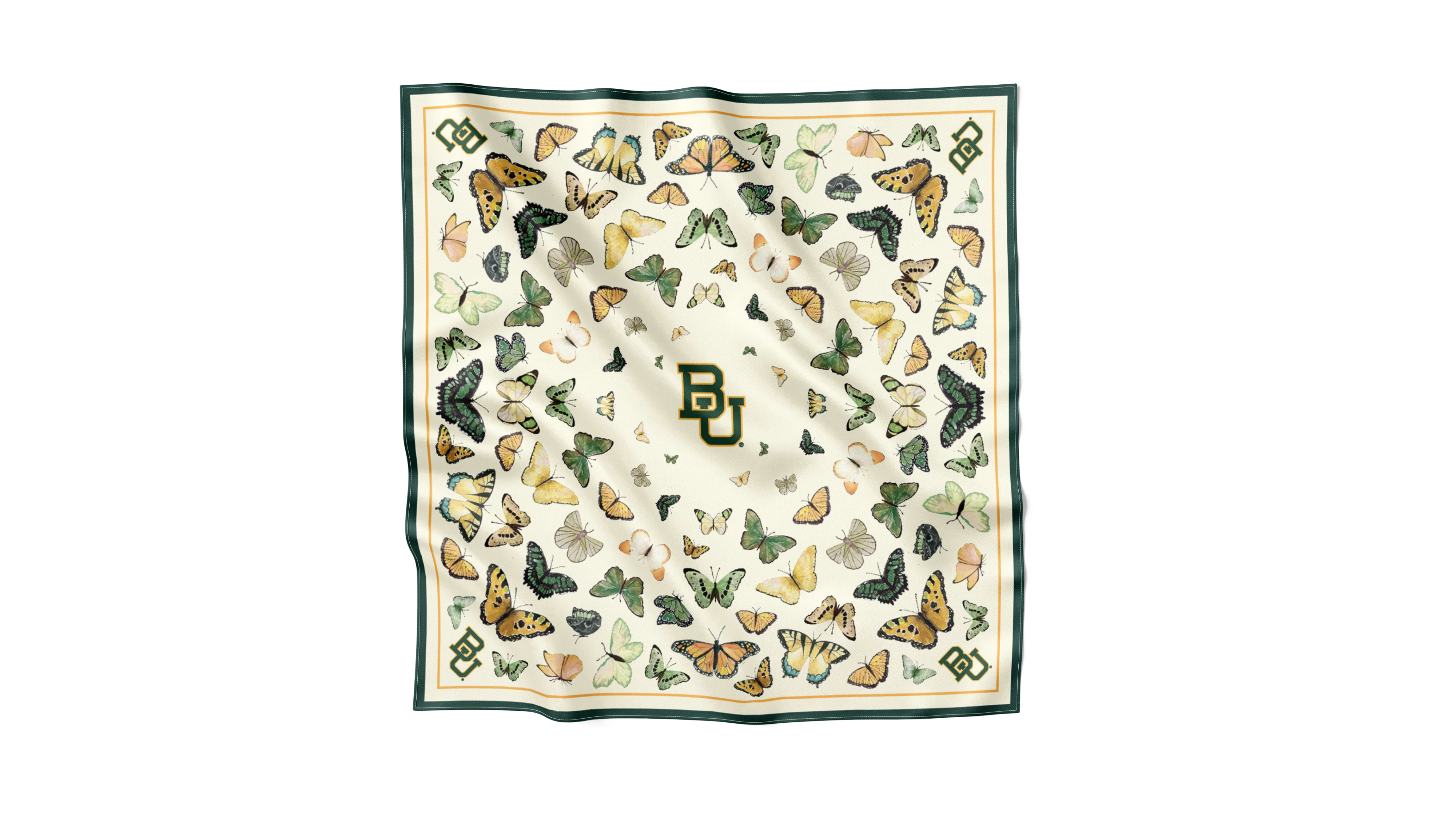 Baylor Square Silk Scarf