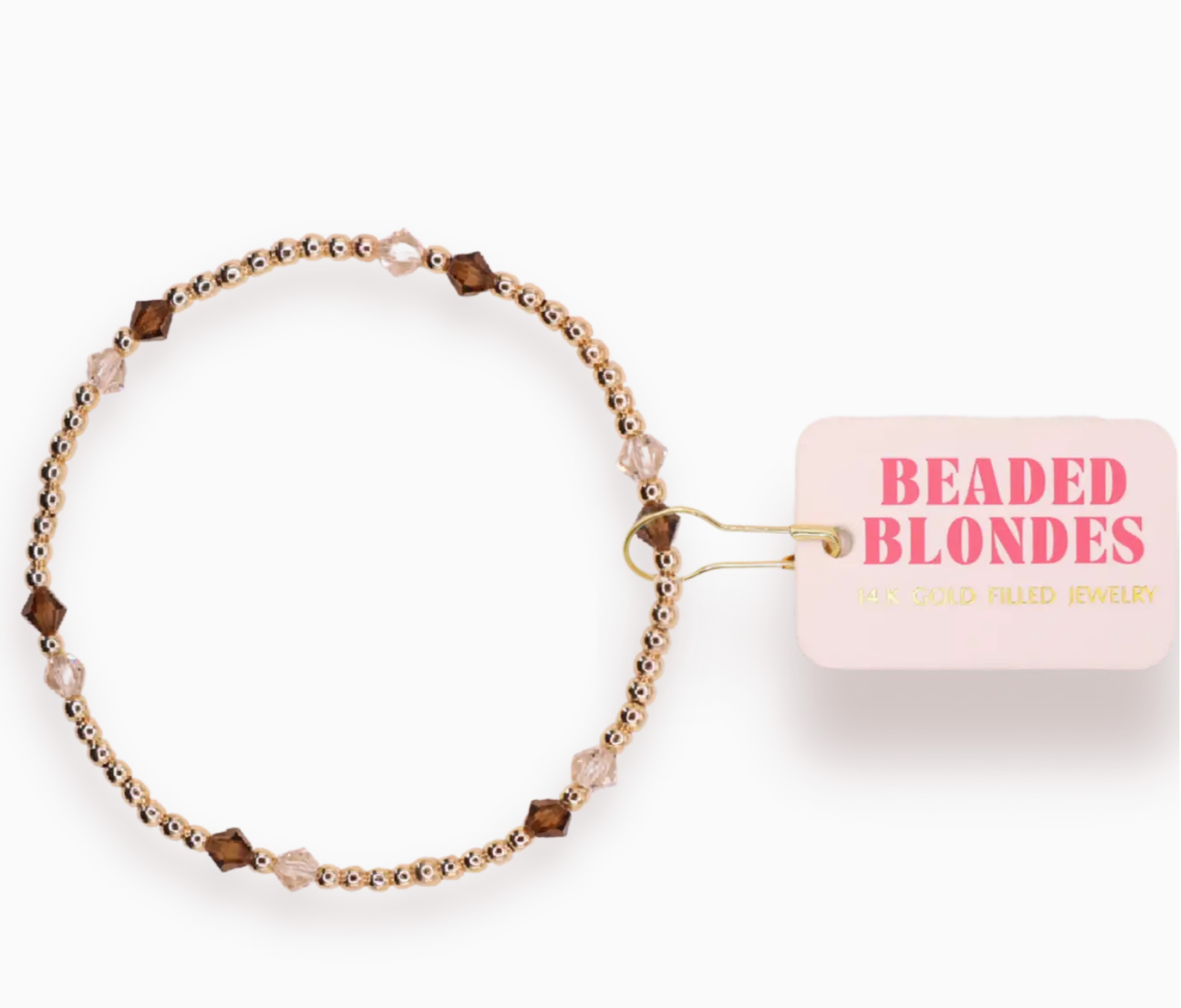 Charlotte Bracelet in Champagne and Mocha