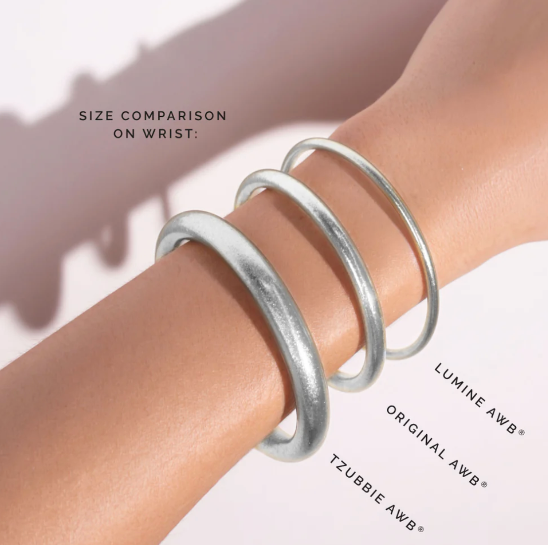 Silver Lumine All Weather Bangles® (Set of 6)