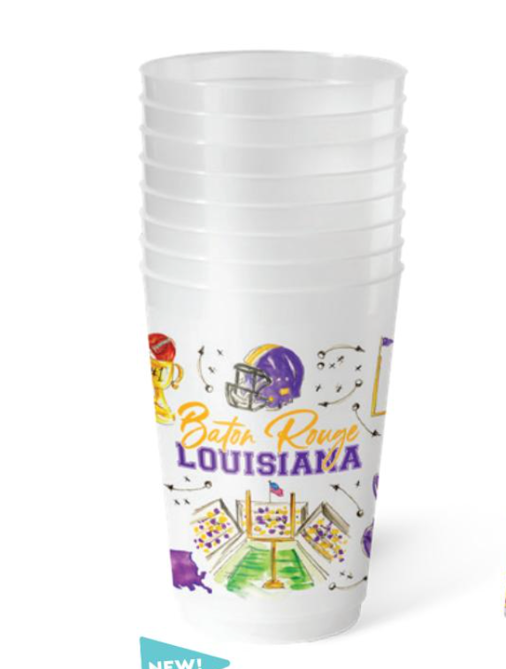 Tailgates in Baton Rouge Frost Flex Cups (20oz)
