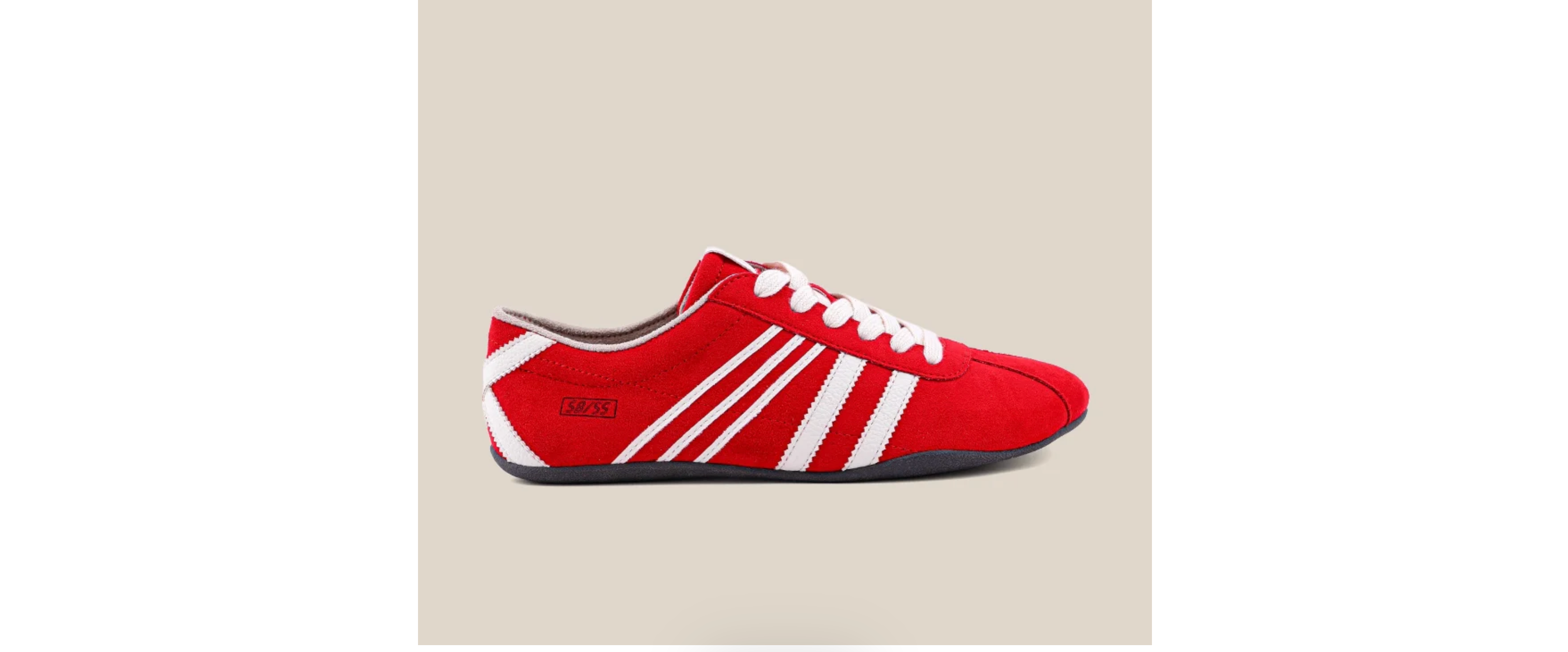 Paloma Statement Sneaker in Red