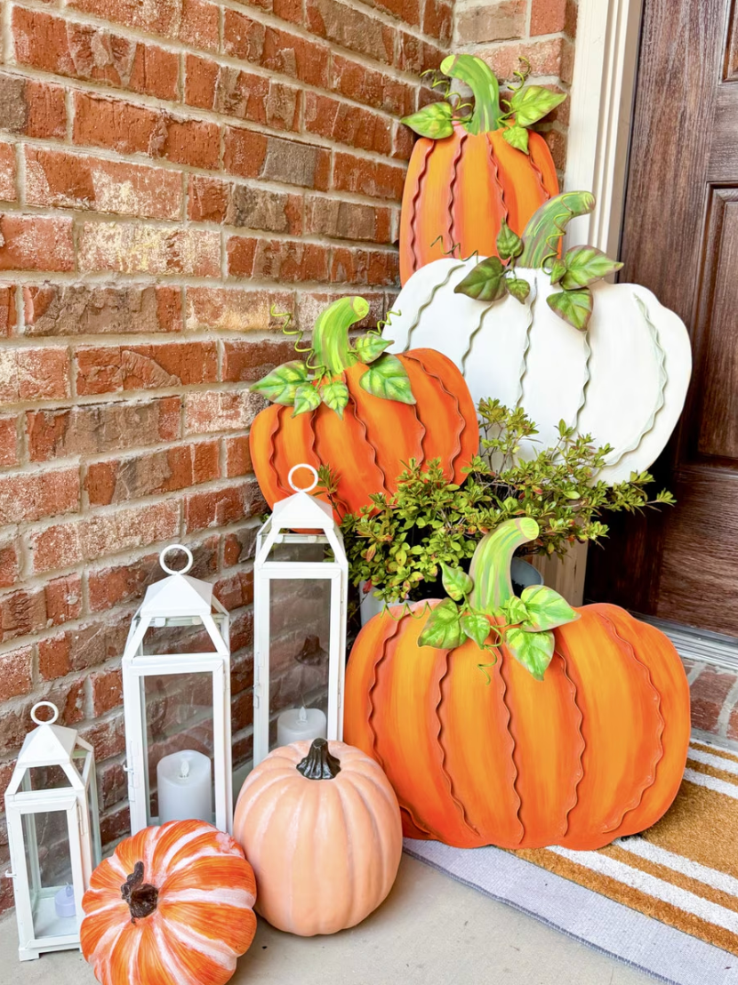 Medium Ribbon Pumpkins