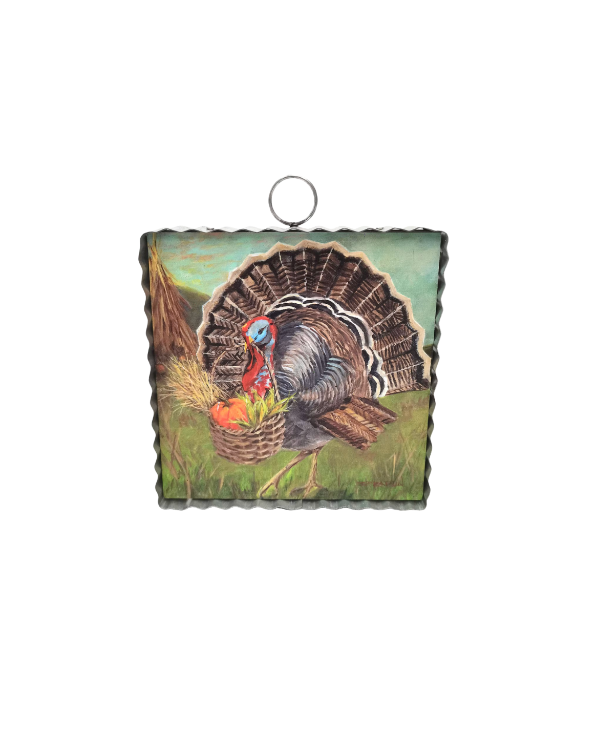 Turkey & Basket Charm