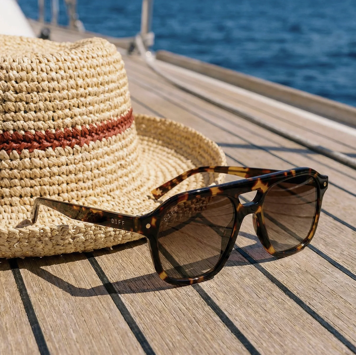 The Coast- Tortoise Brown Gradient + Polarized Sunglasses
