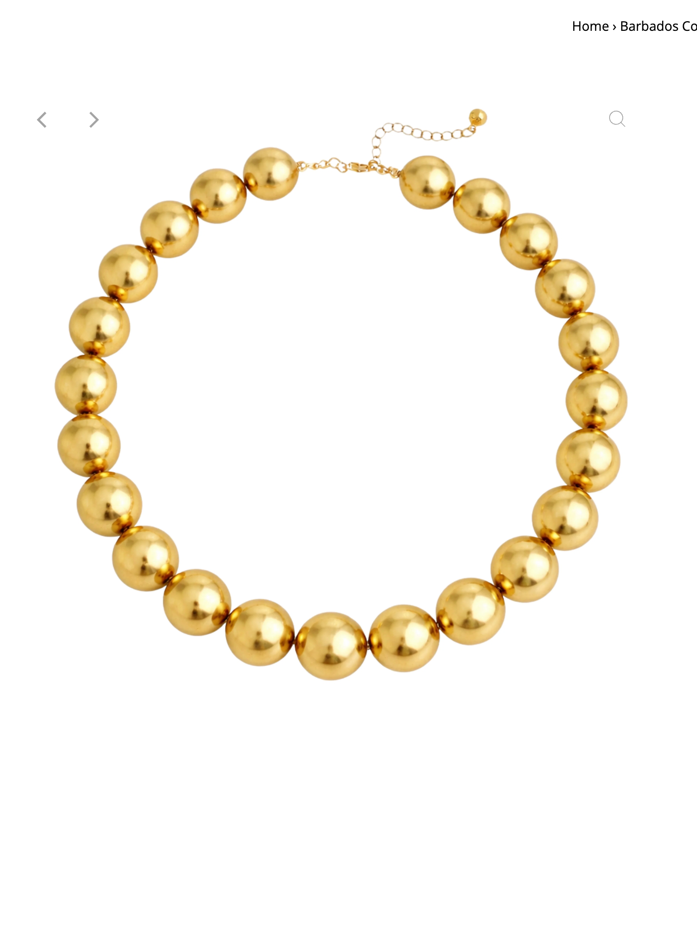 Barbados Collar in Gold