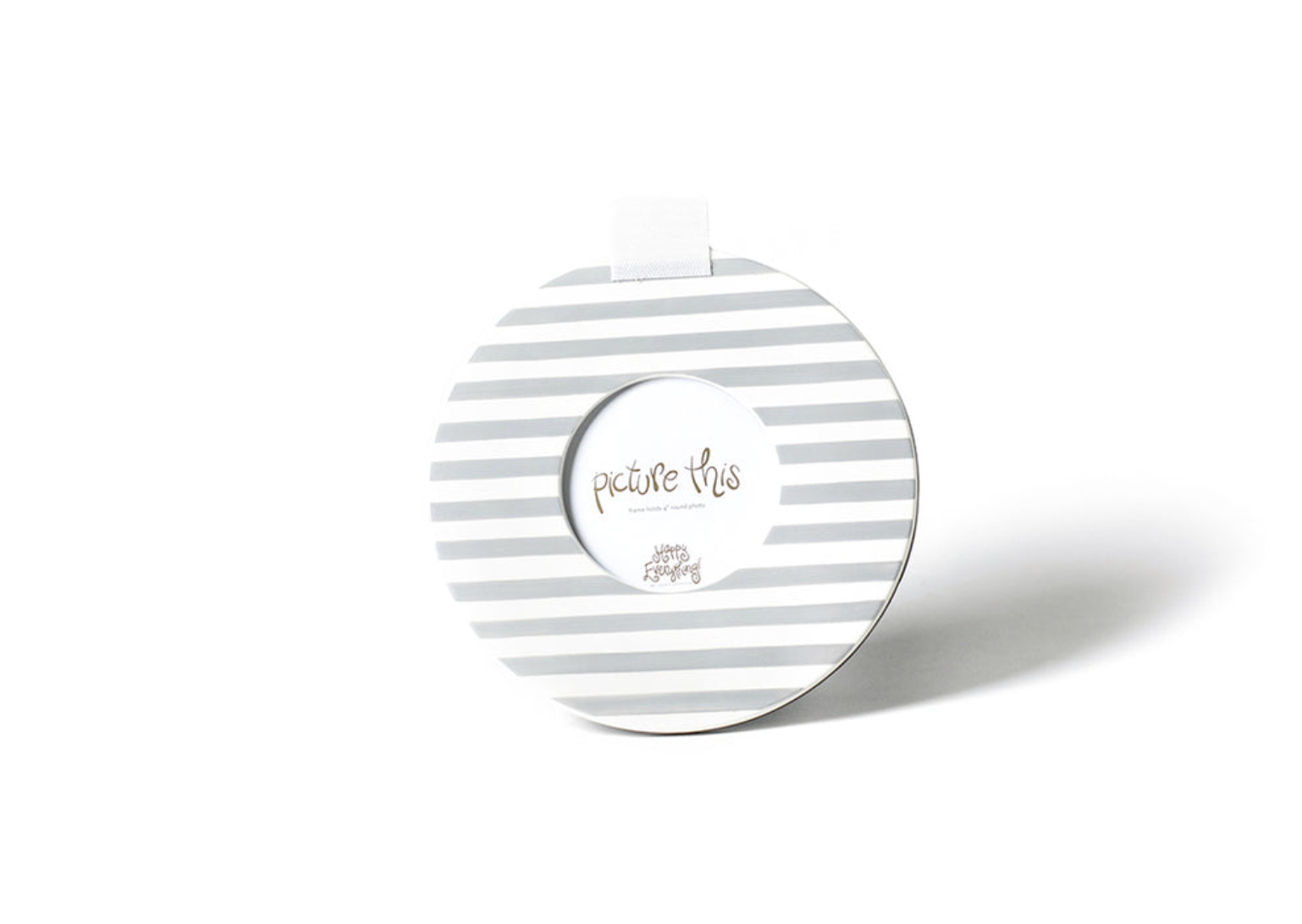Stone Medium Stripe Mini Round Frame
