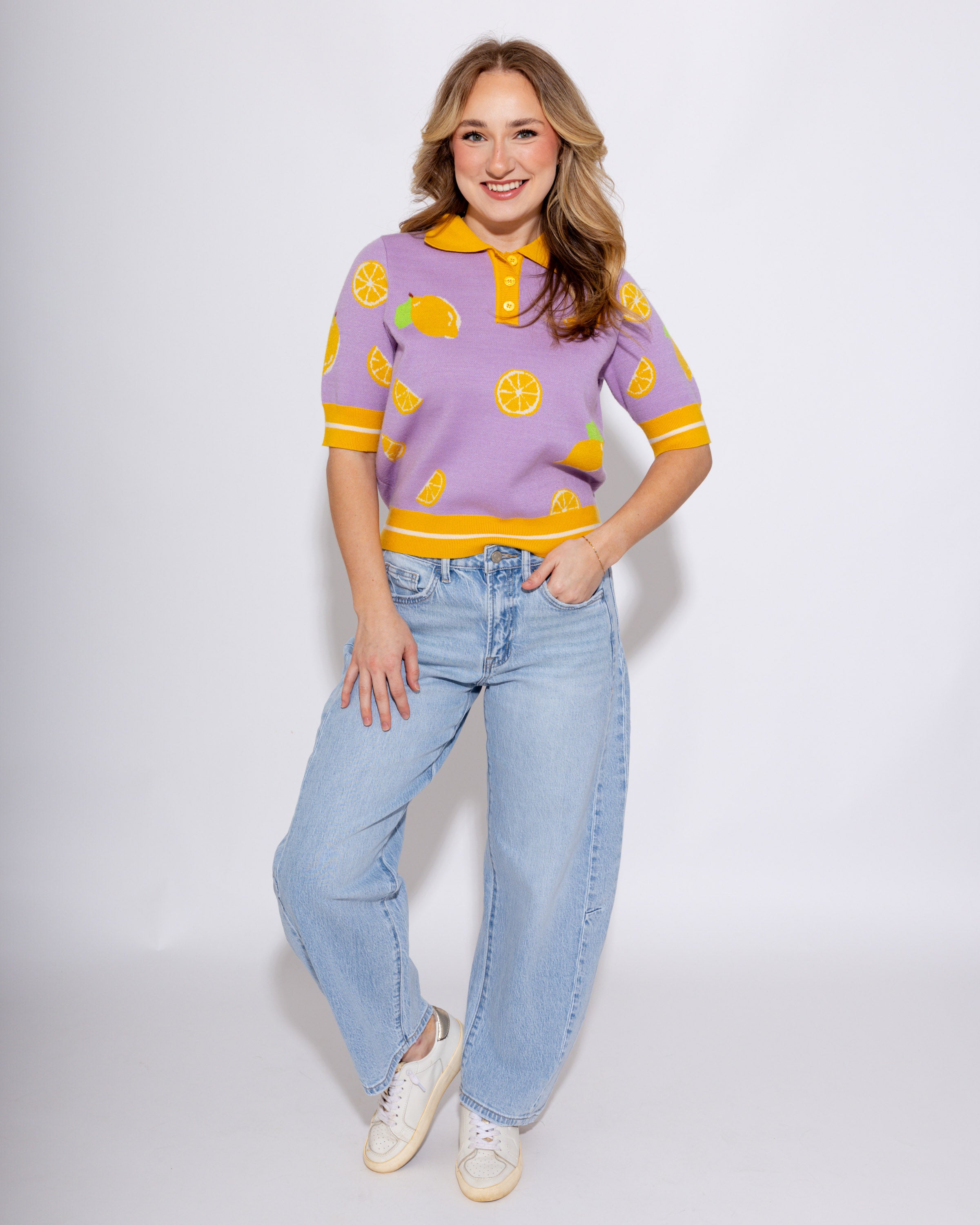 Lemon Drop Sweater Top