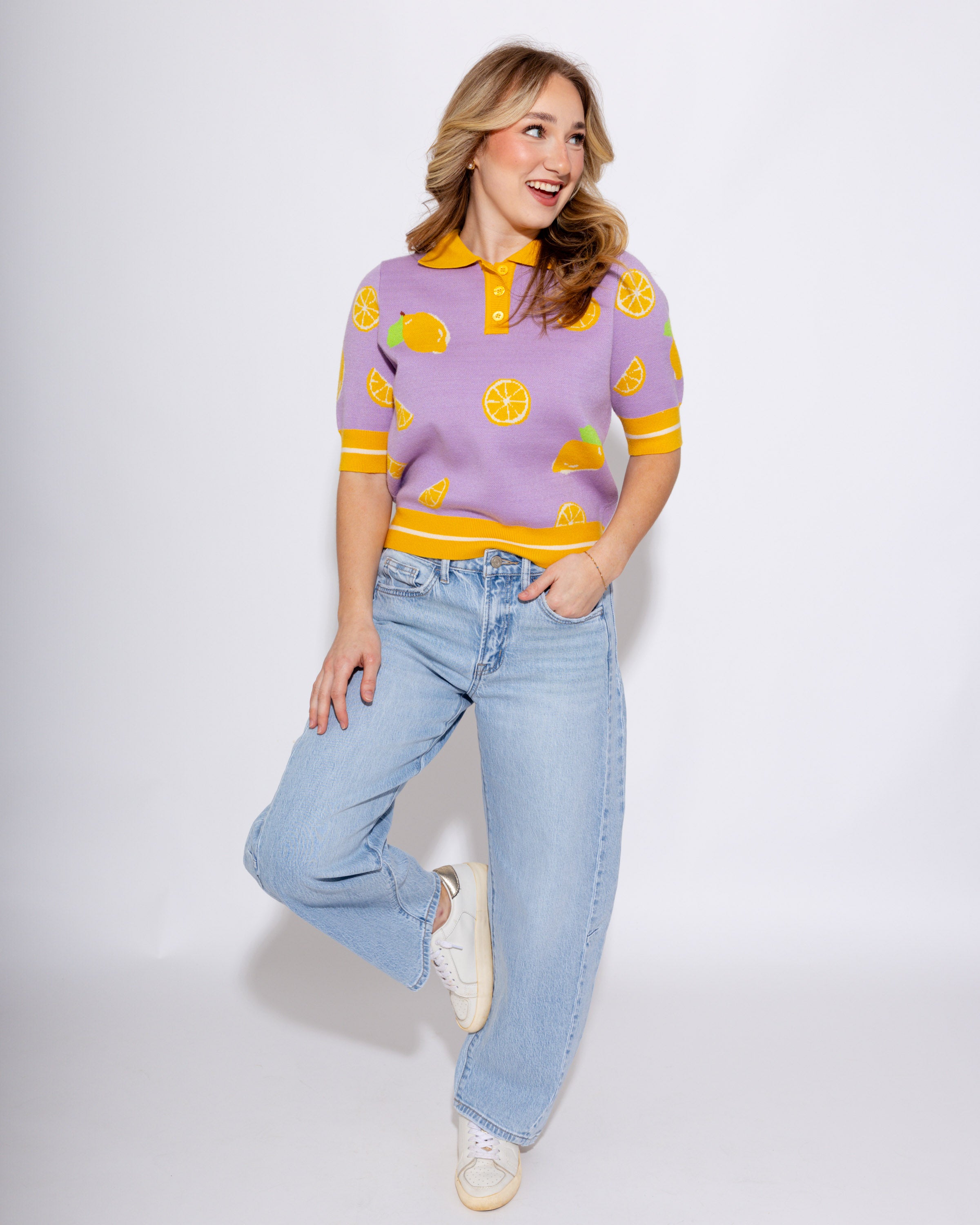 Lemon Drop Sweater Top