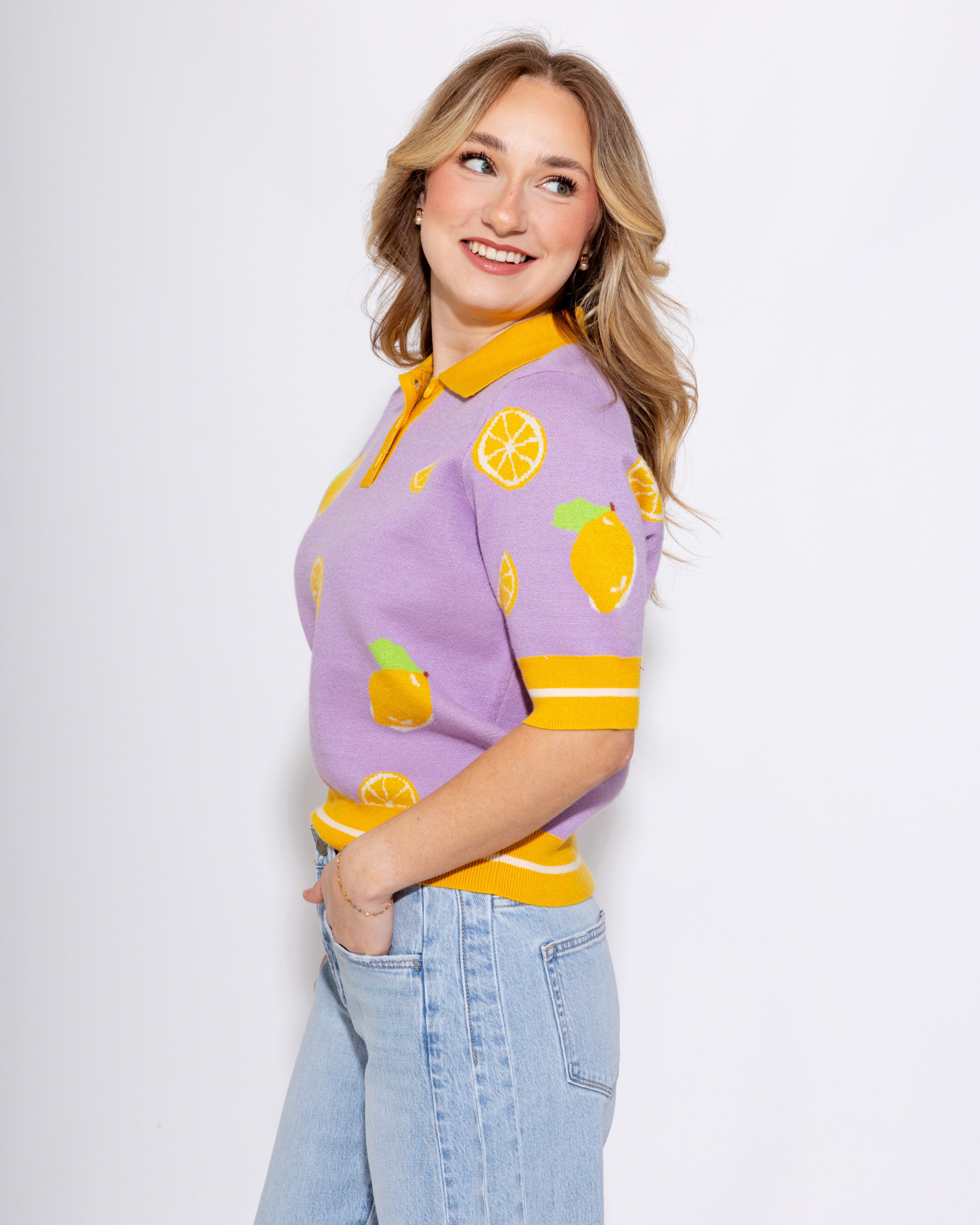 Lemon Drop Sweater Top