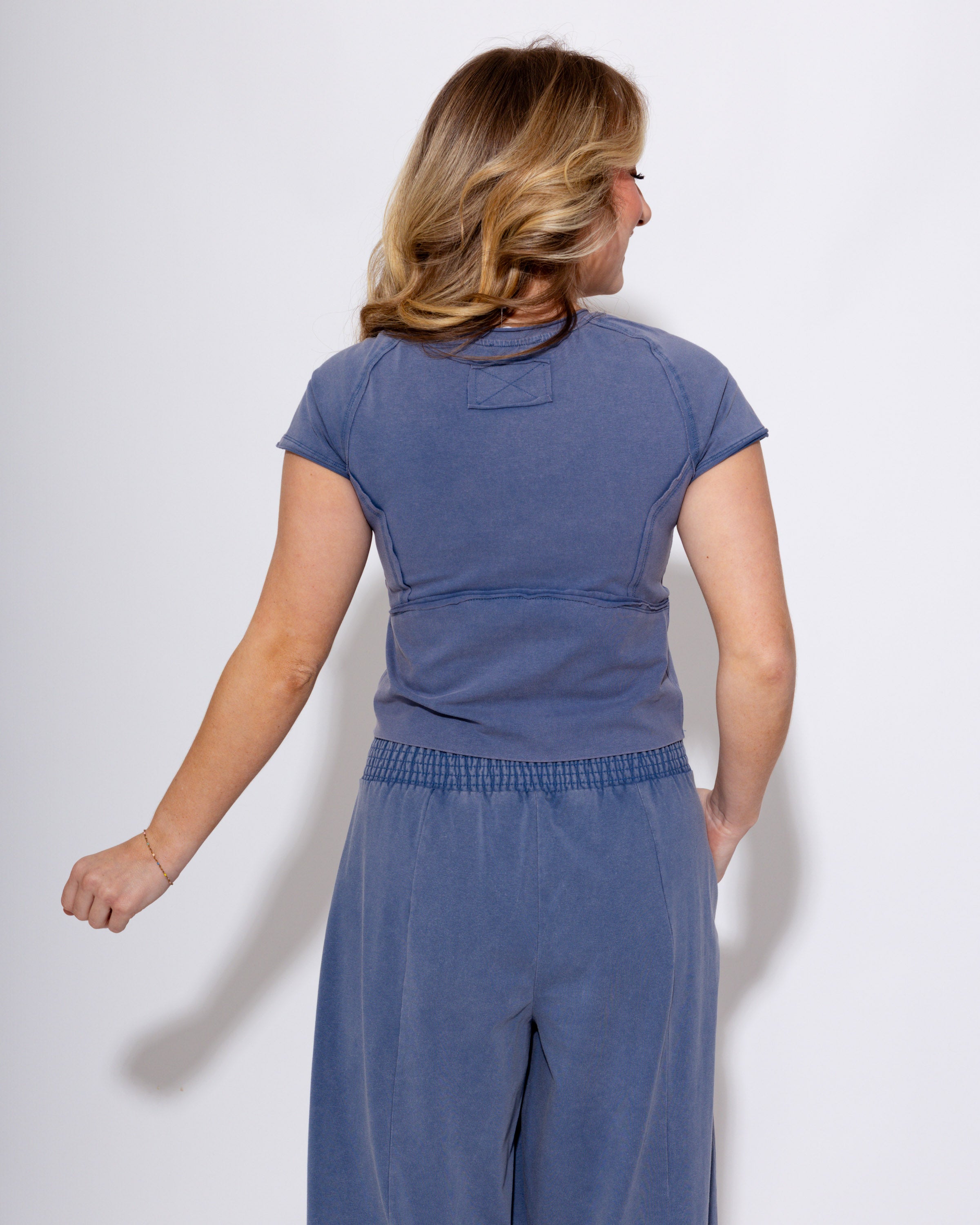 Soft Mineral Wash Cropped T-Shirt