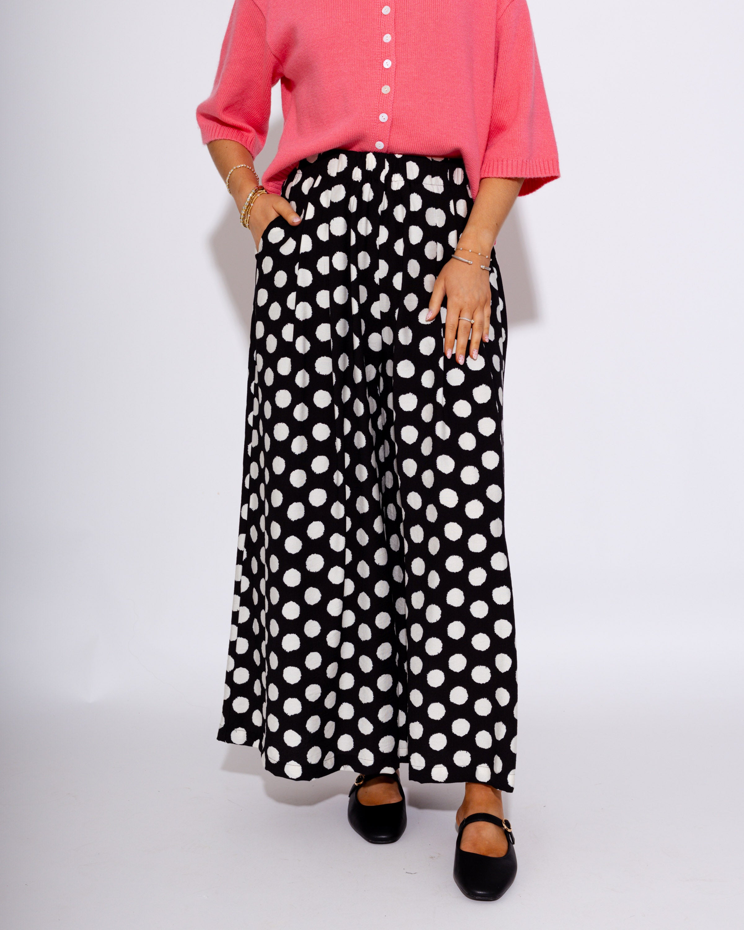 Black Polka Dot Playtime Pants