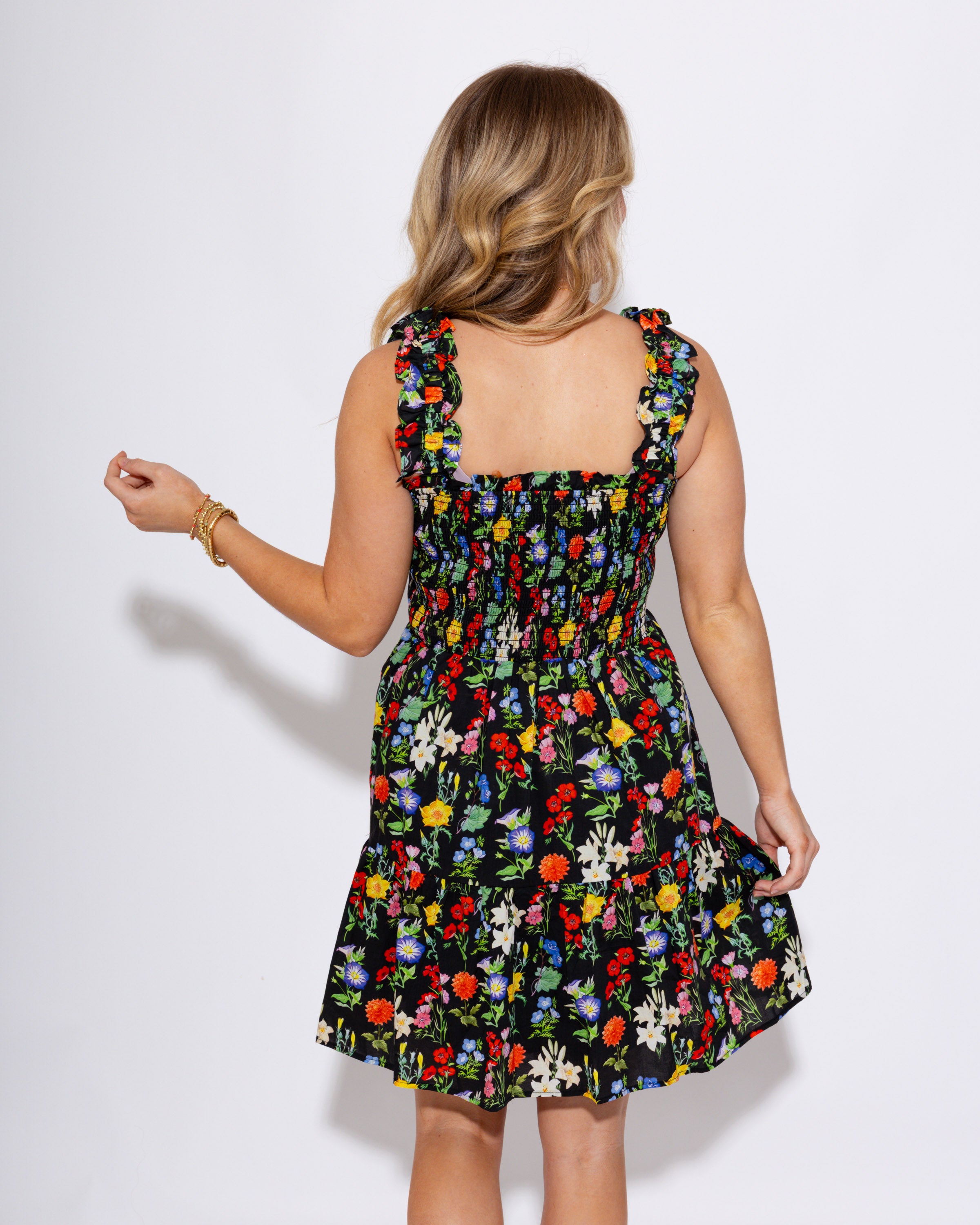 Garden Bliss Mini Ruffled Dress