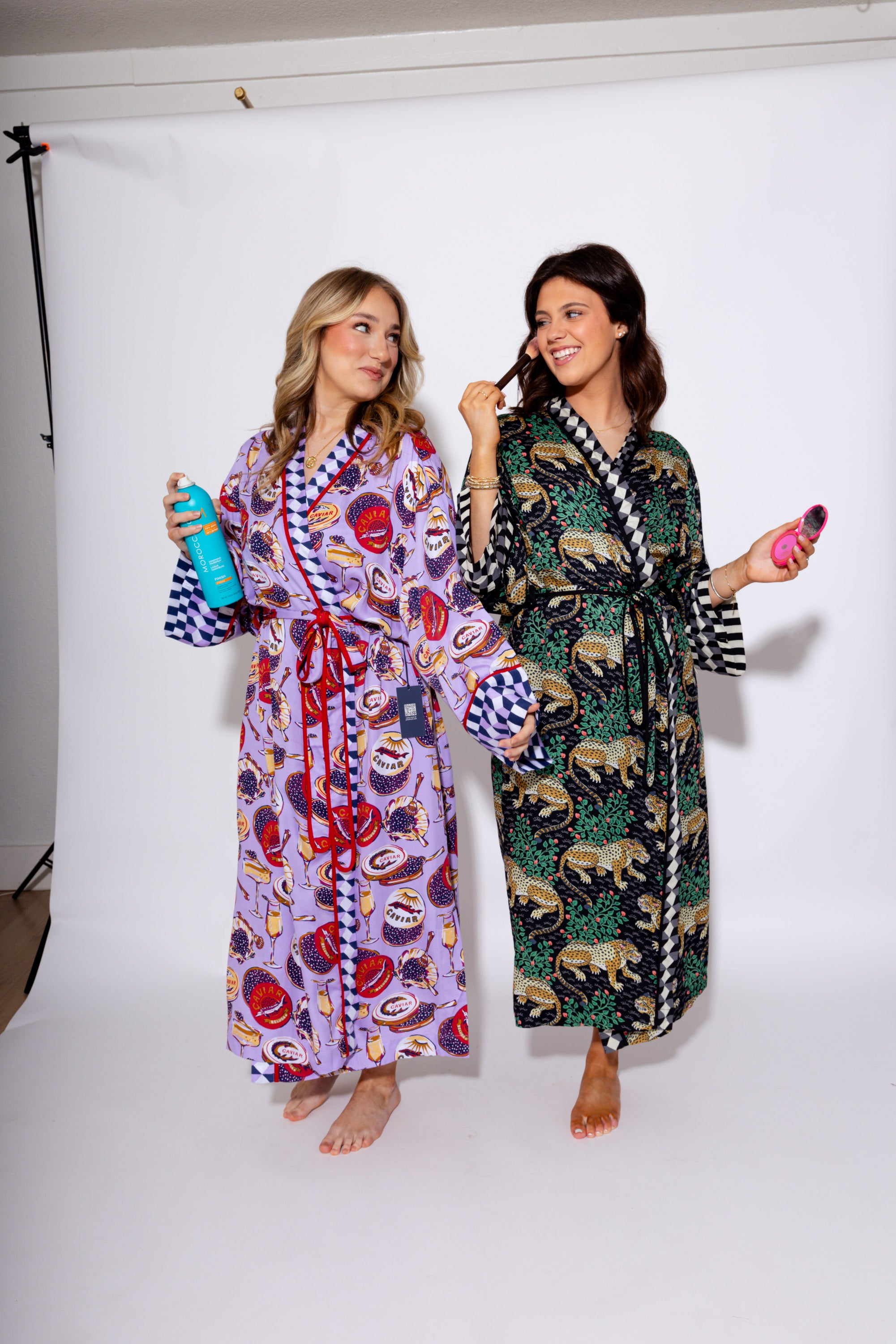 Champagne & Caviar Eco Satin Robe