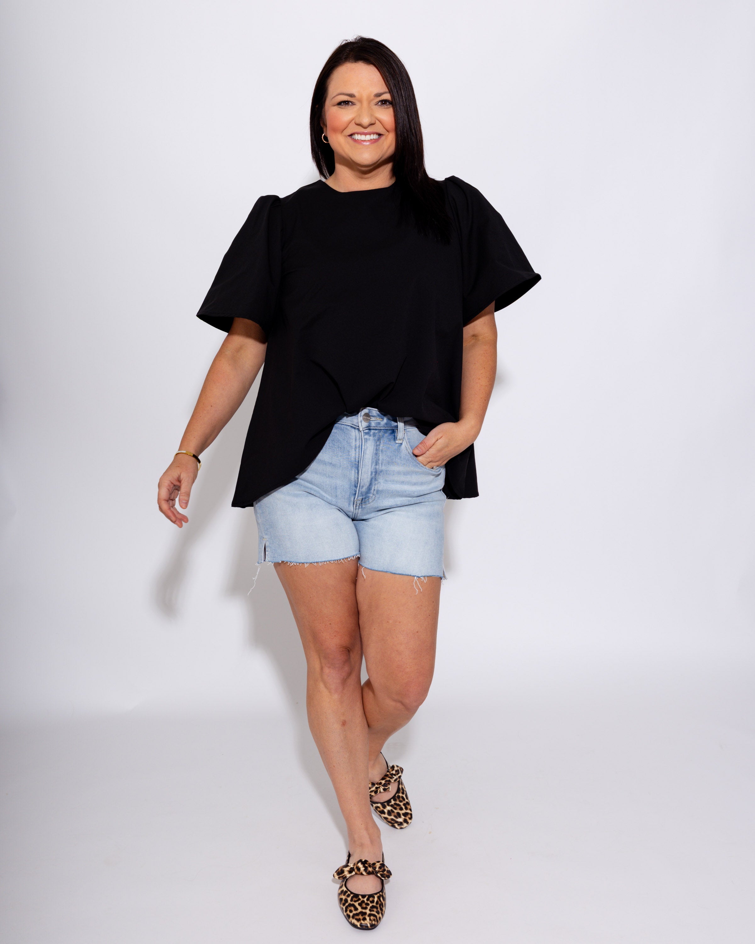 Day-to-Night Black Pant Set