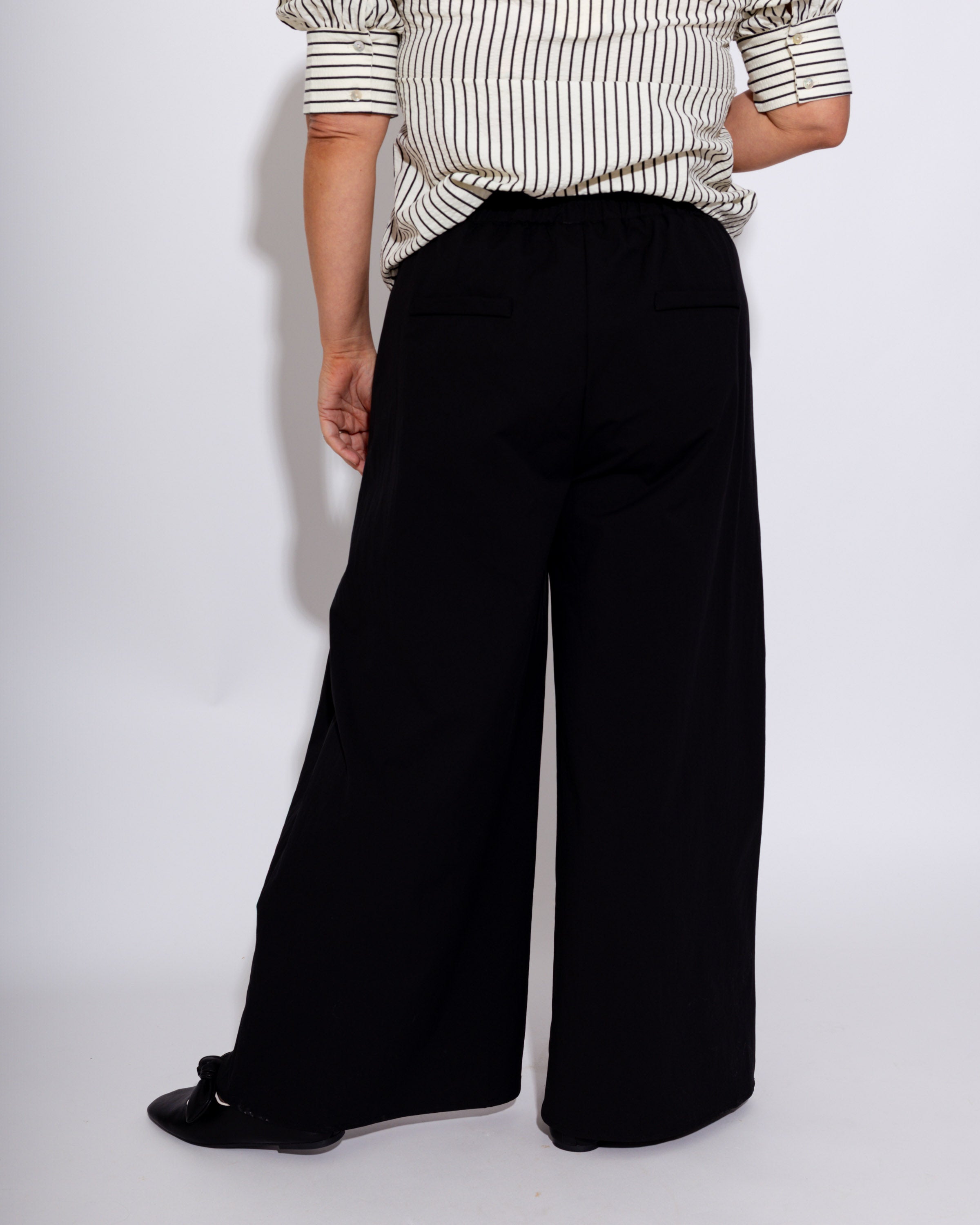 Day-to-Night Black Pant Set