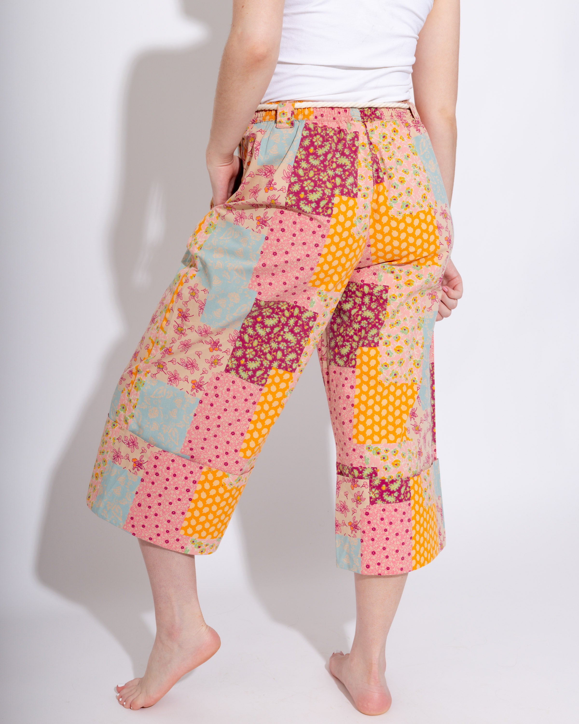 Floral Patchwork Pants
