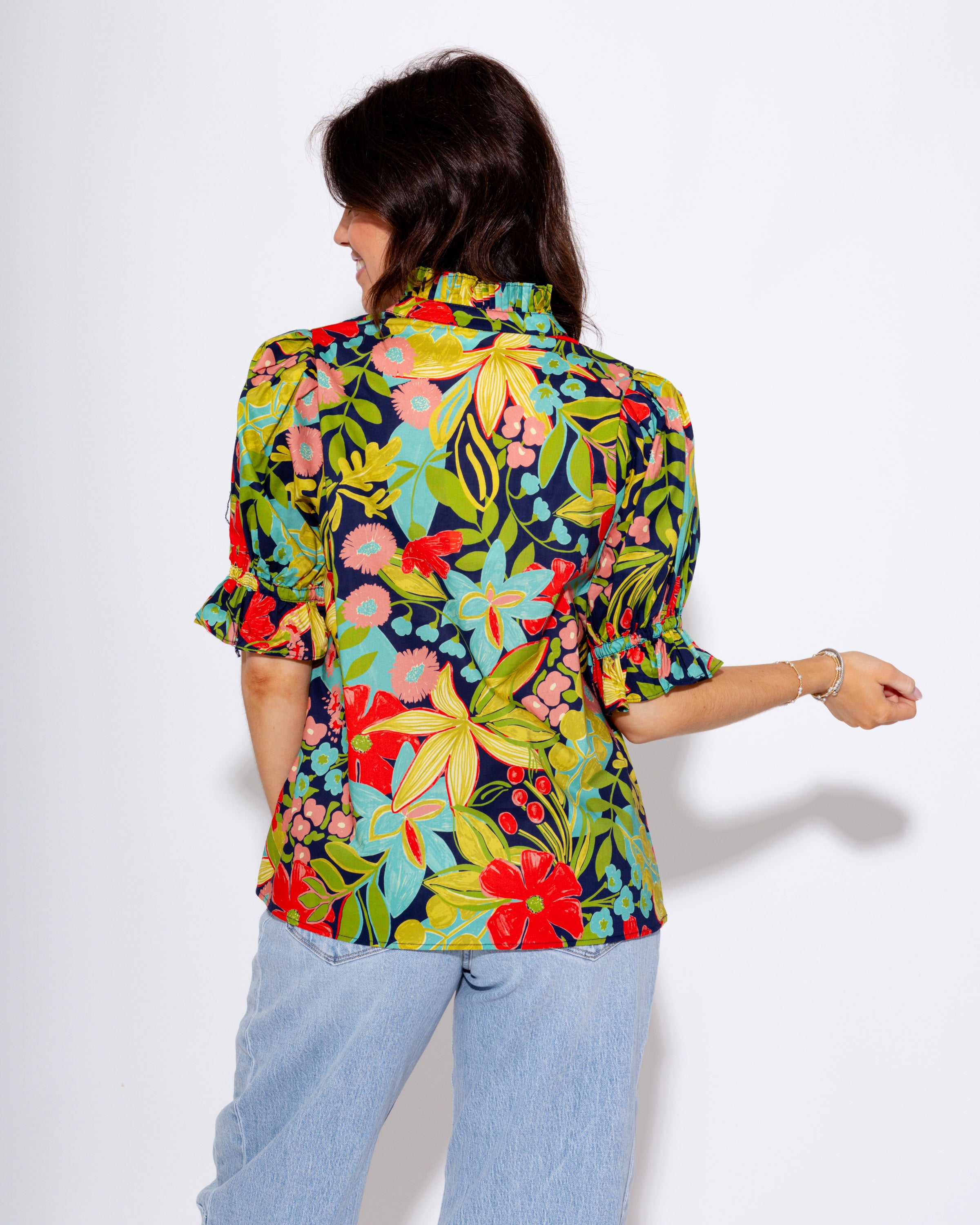 Paradise Petal Puff Sleeve Top