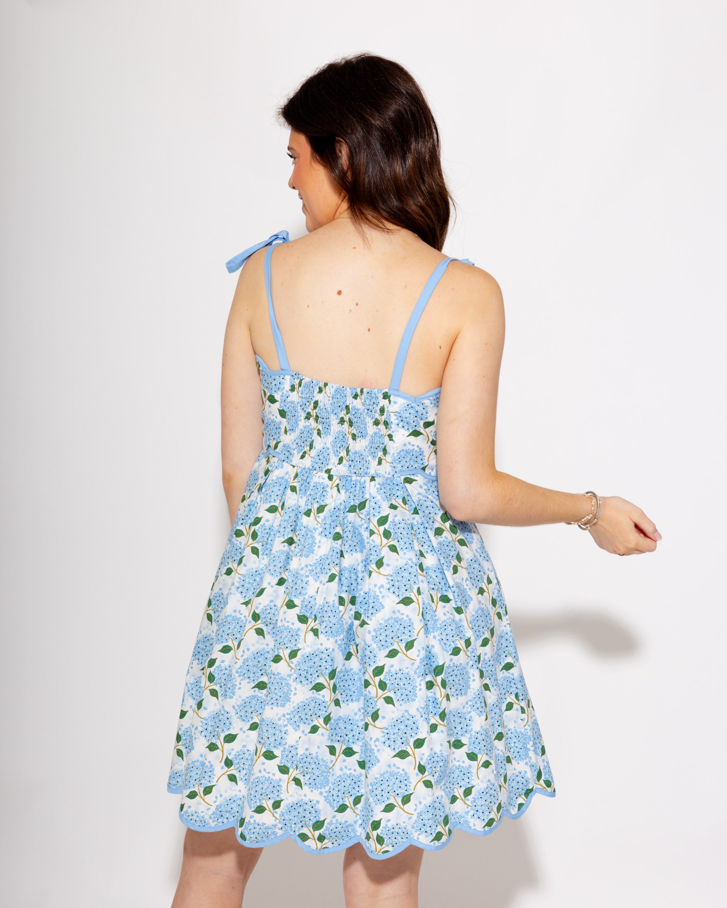 Blue Sky Gardens Tie Mini Dress