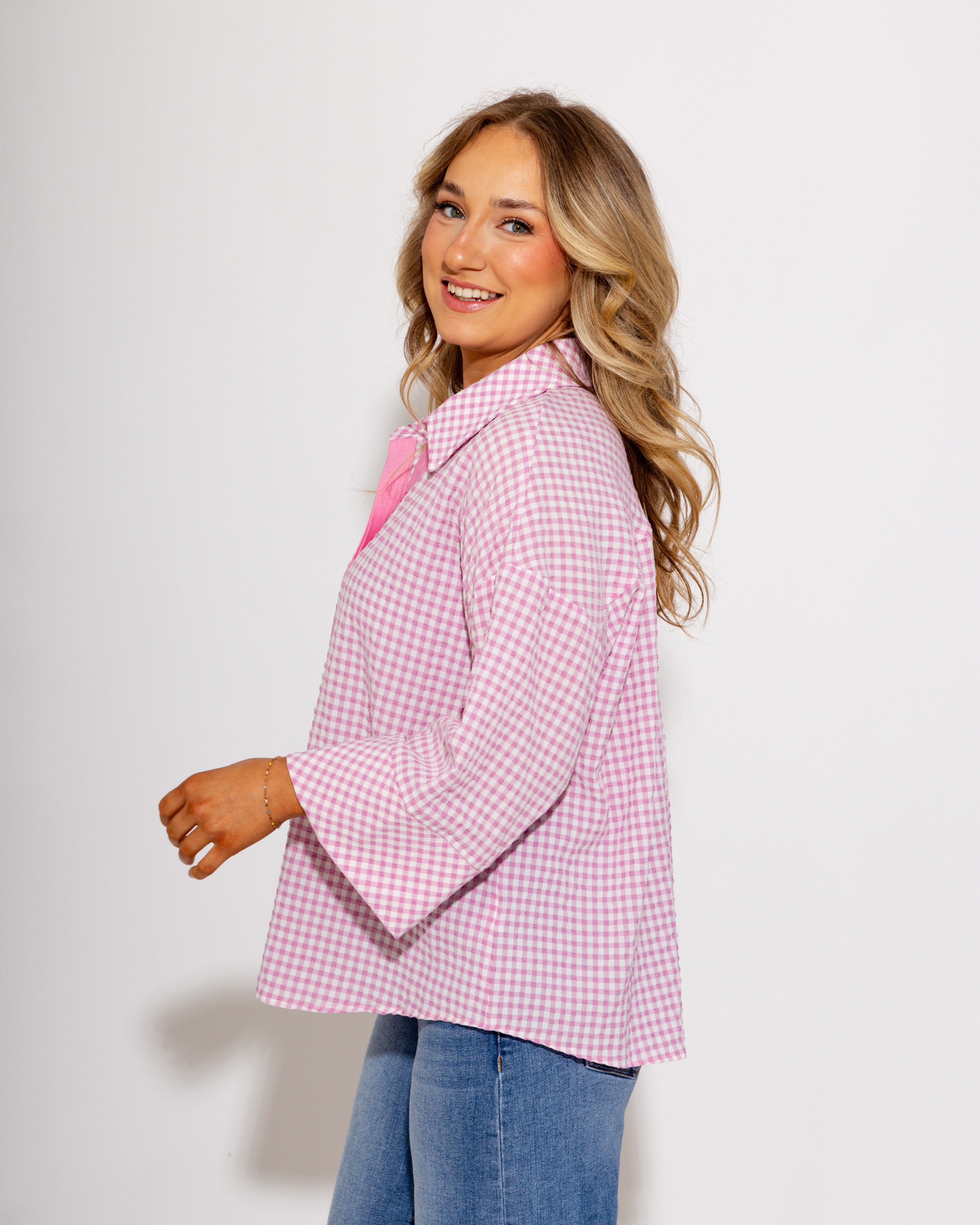 The Tailored Gingham Top