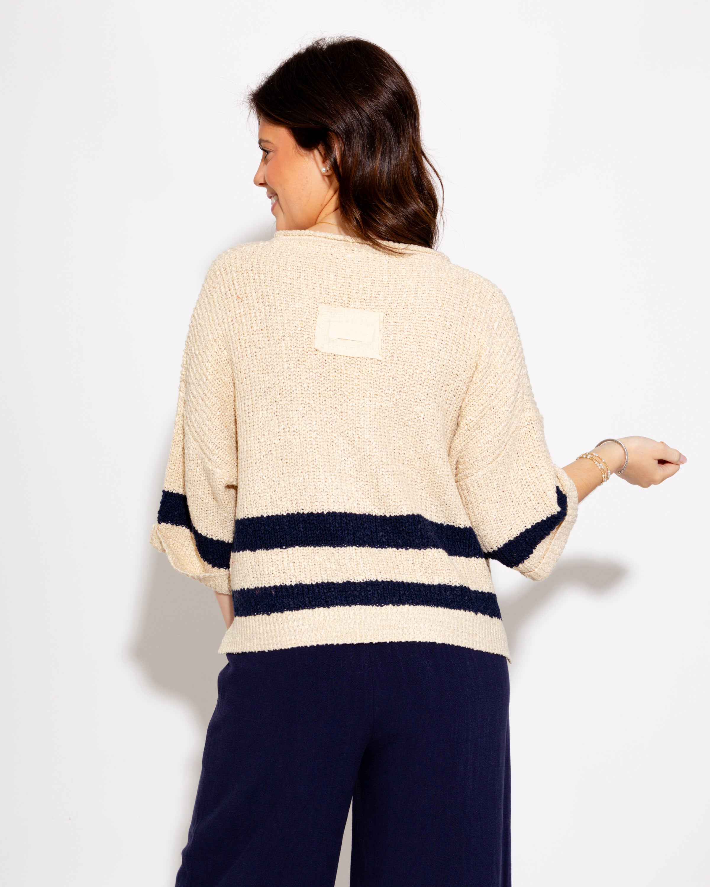 Relaxed Fit Striped Sweater