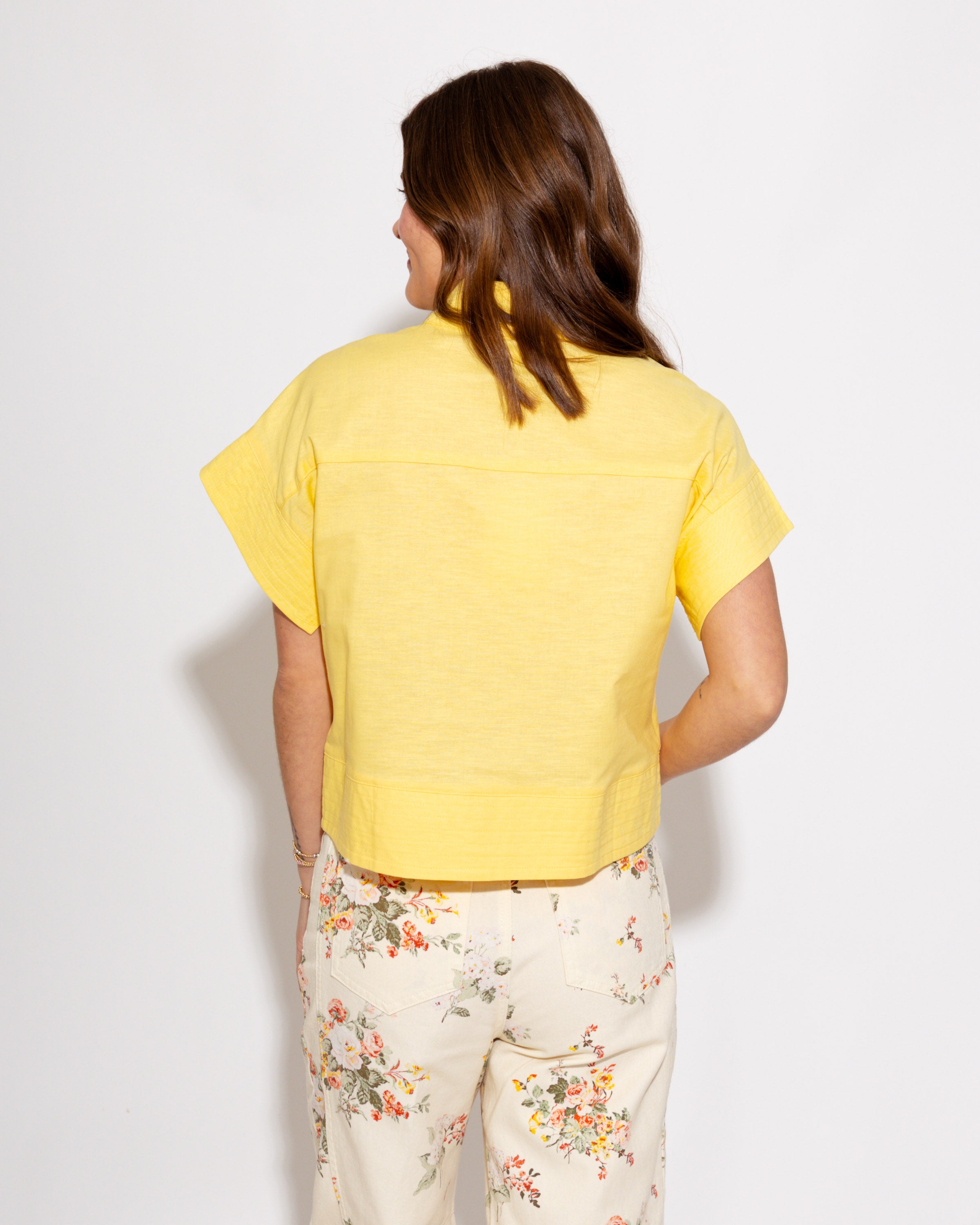 Timeless Short Sleeve Top in Yellow