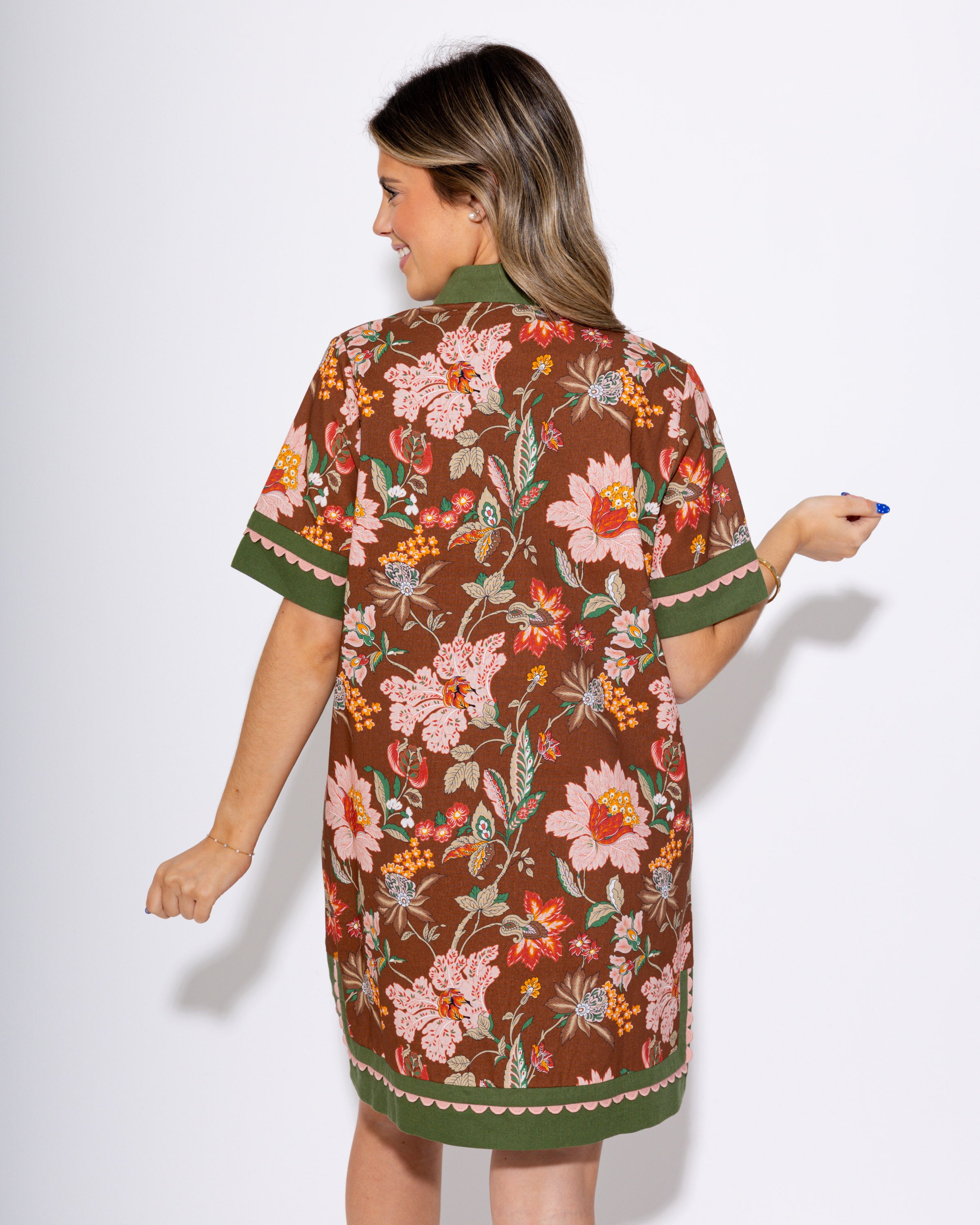 Soft Blush Botanicals Mini Dress