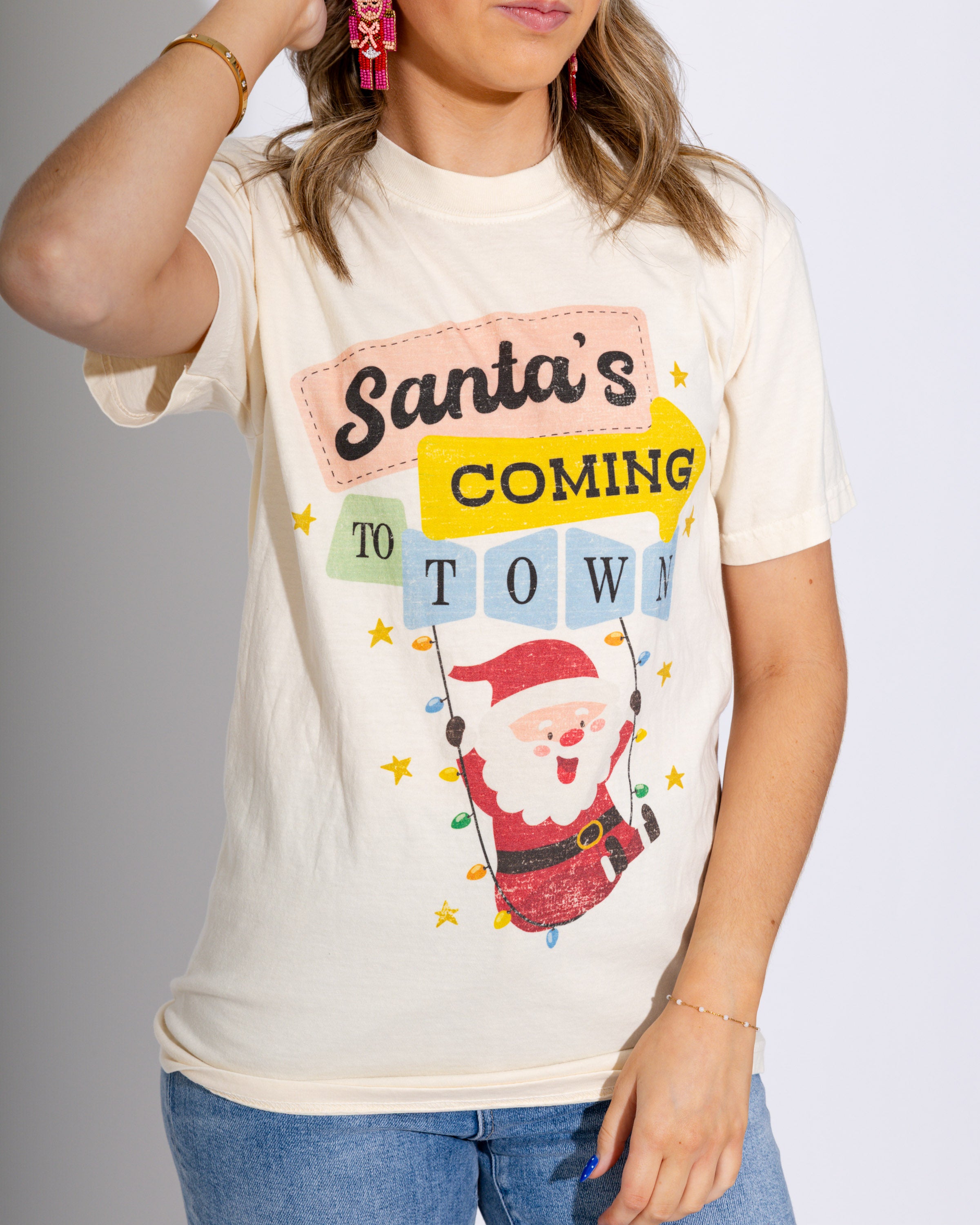 Santa’s Coming to Town Tee