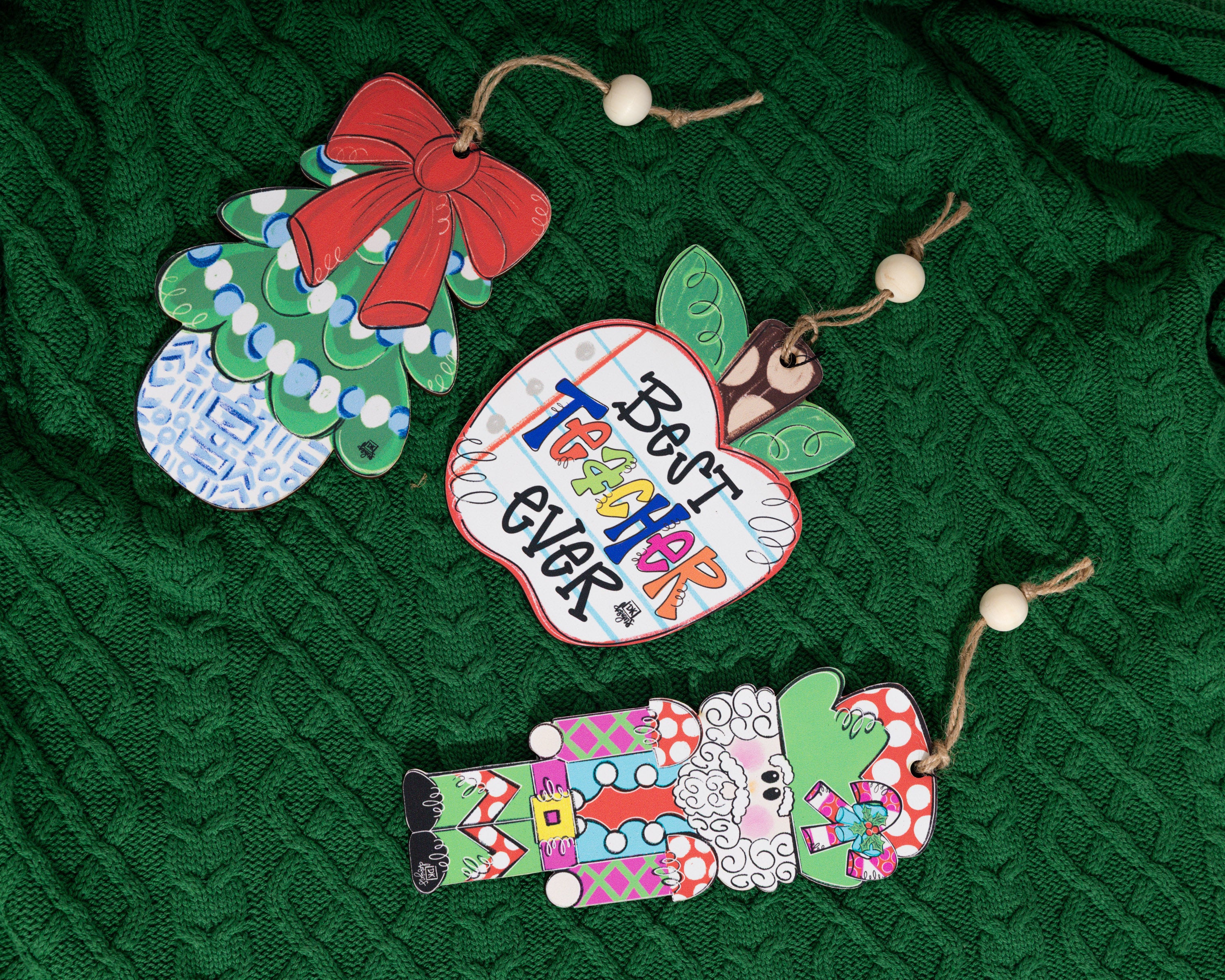 Teacher Apple Ornament