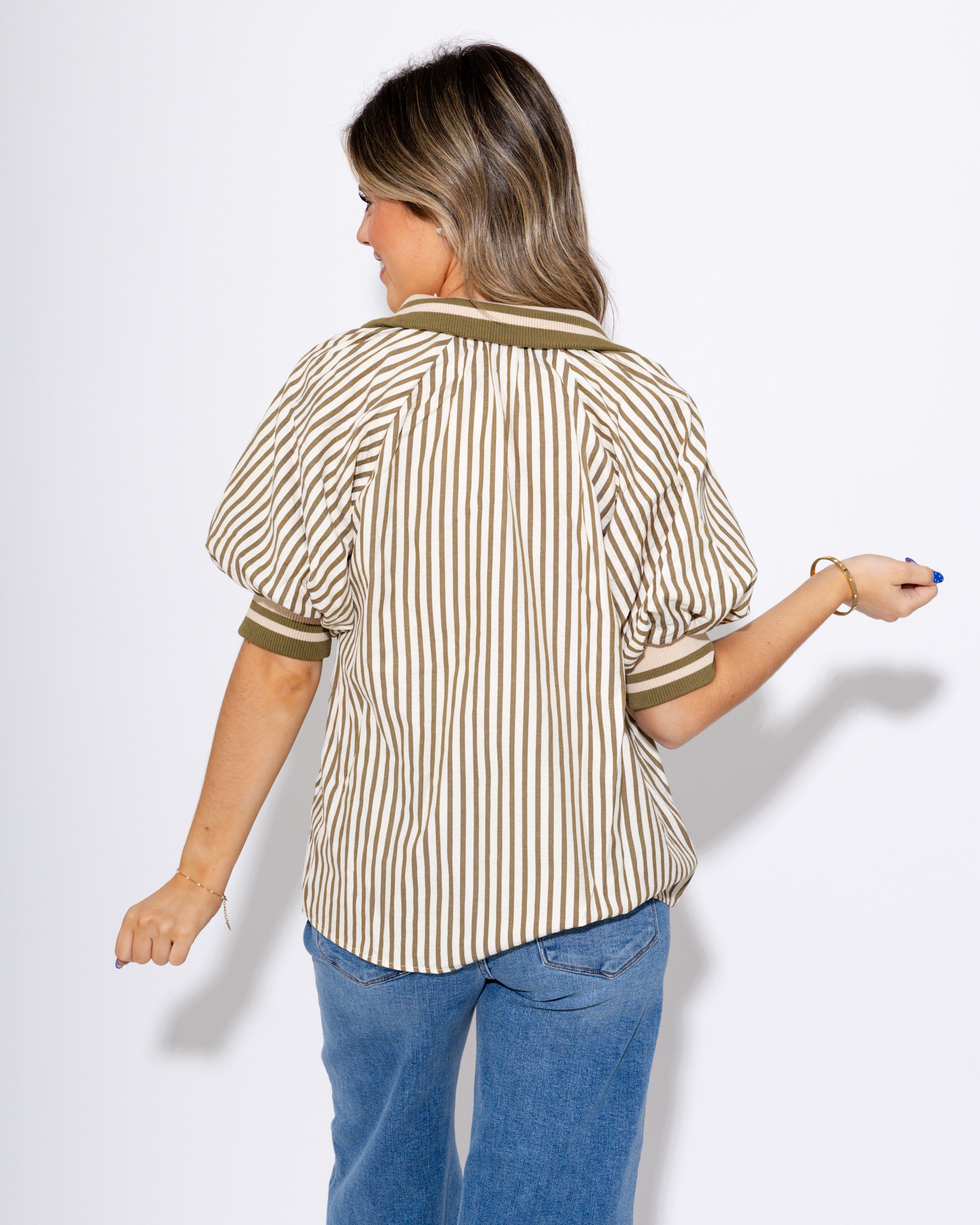 The Olive Band Half-Zip Top