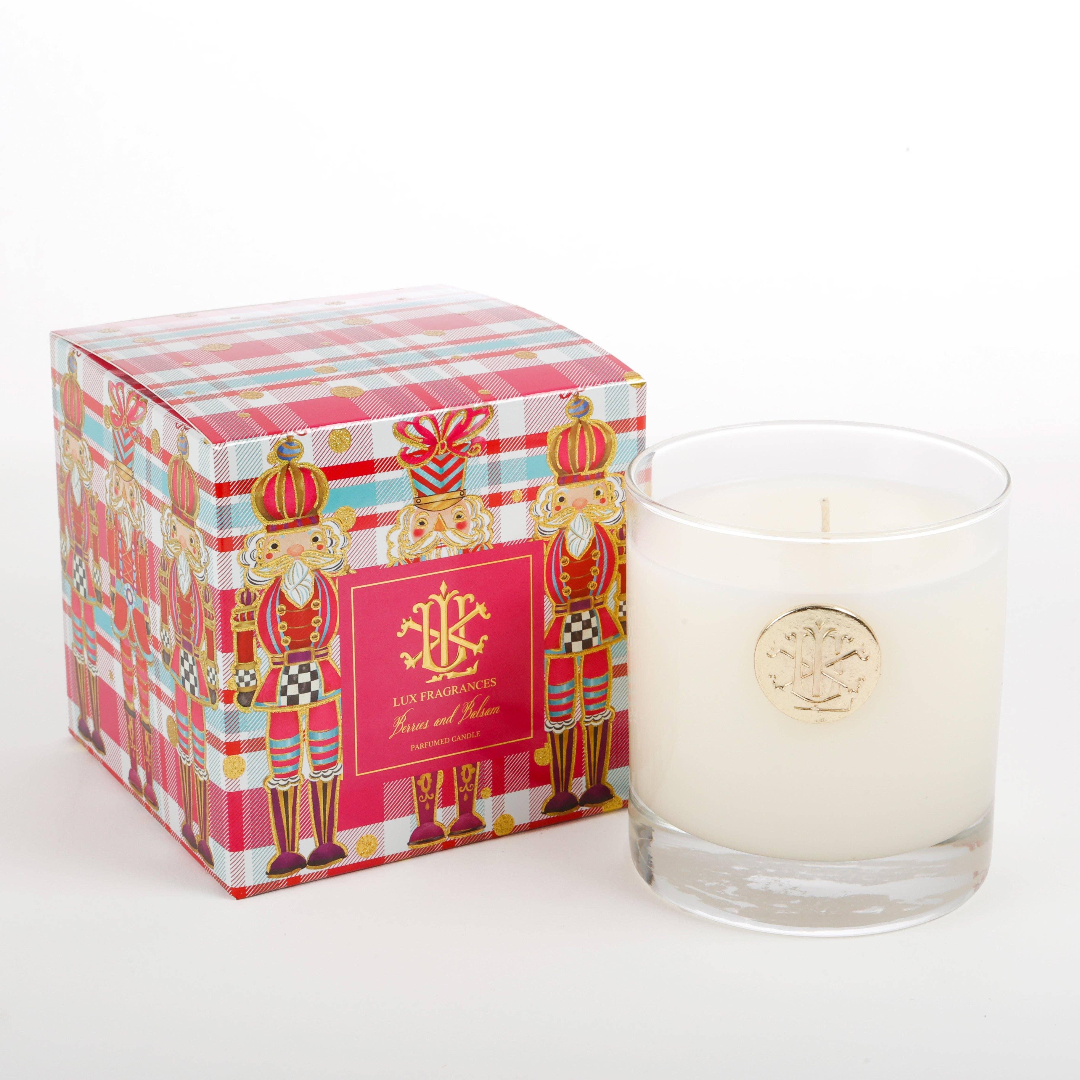 Berries and Balsam Nutcracker Designer Box Candle