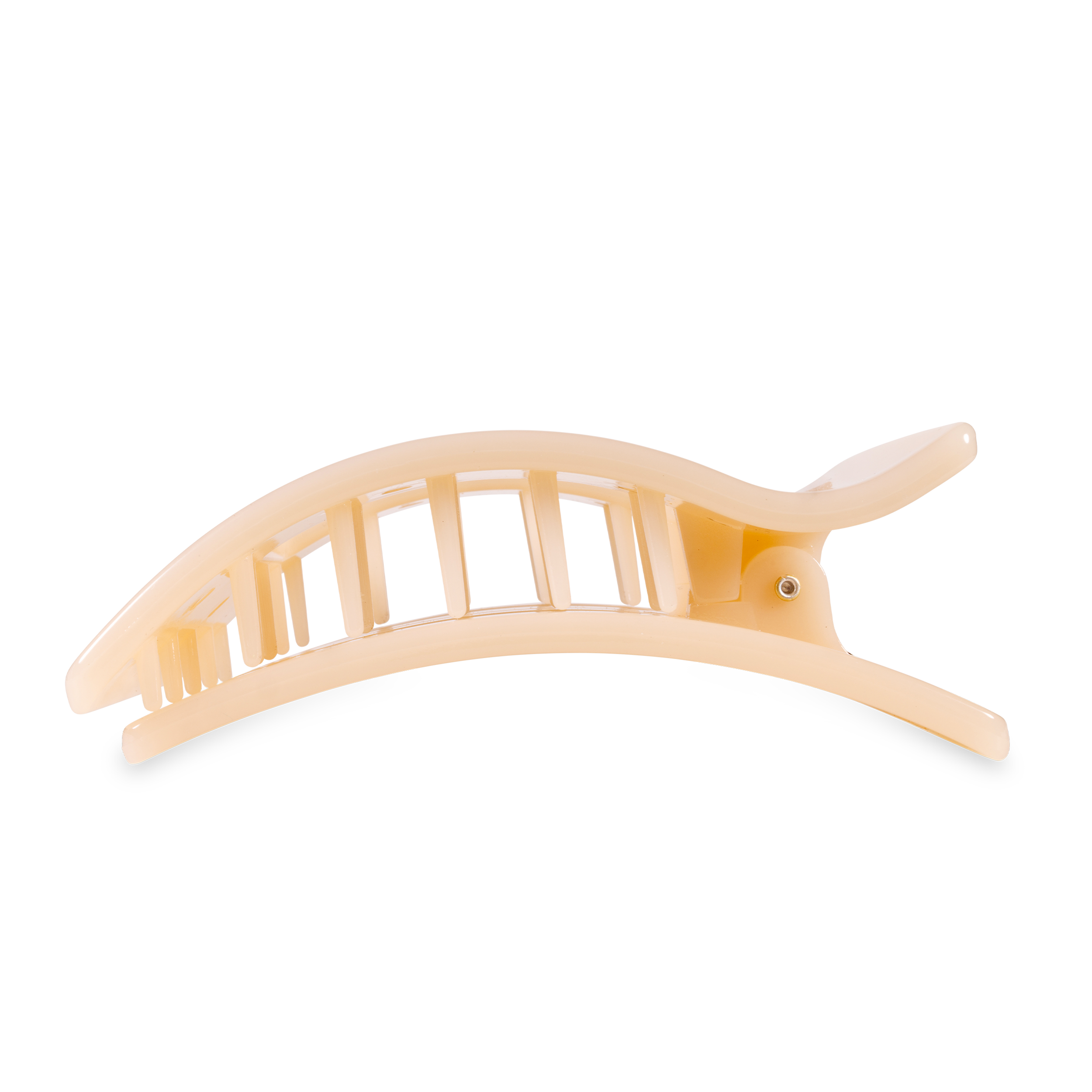 Flat Rectangle Hair Clip | Large | Almond Beige