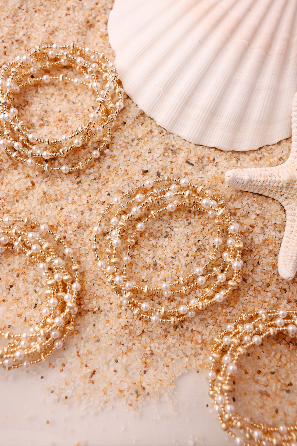 Palmer Fluted Bracelet in Pearl