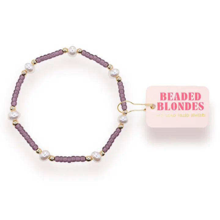 Dark Purple Pearl Bracelet