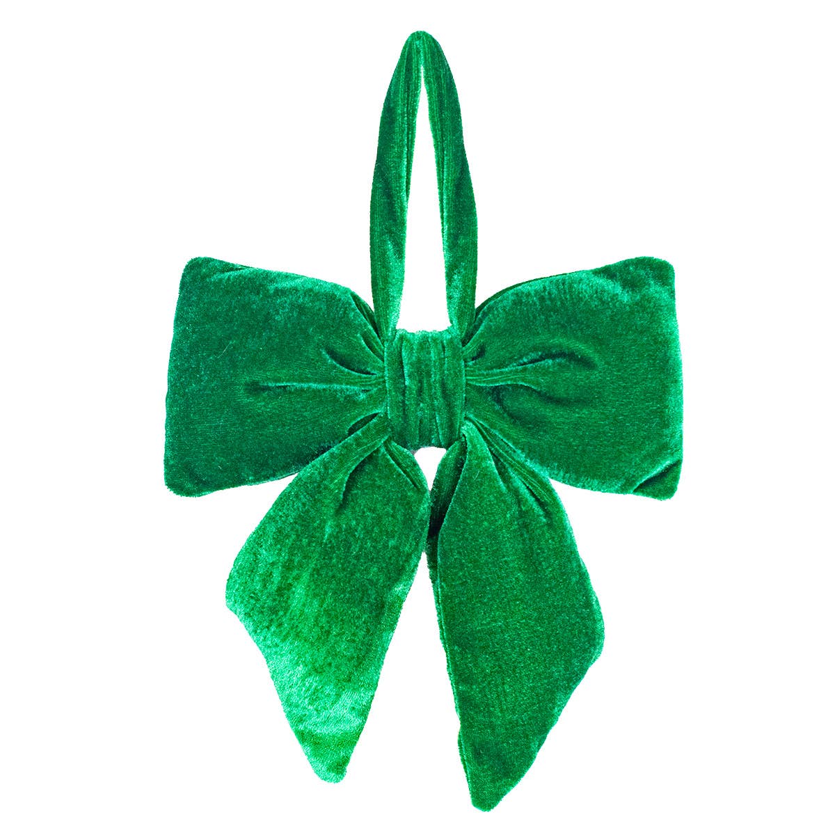 Evelyn Bow Ornament in Green