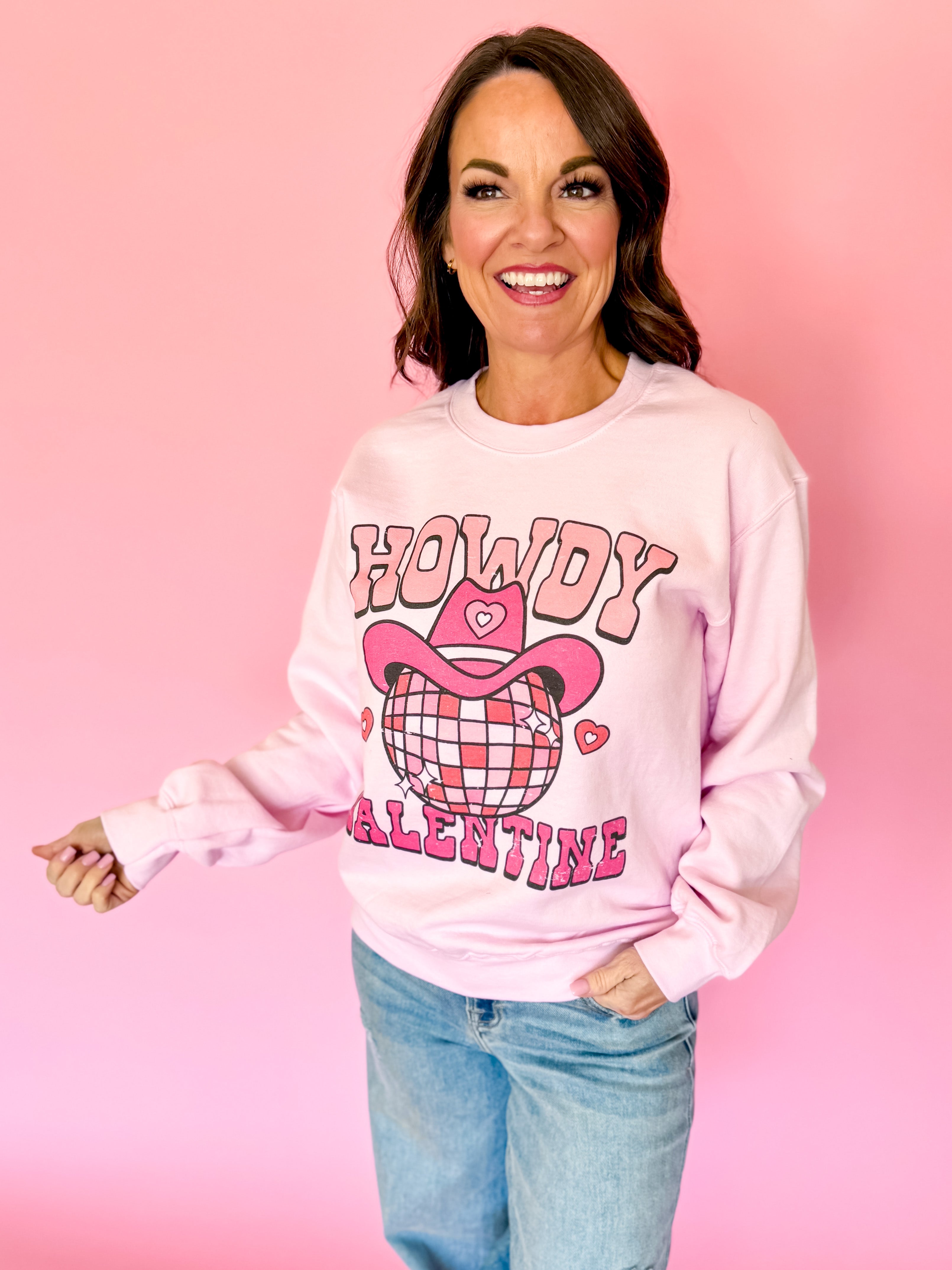 Howdy Valentine Graphic Sweatshirt