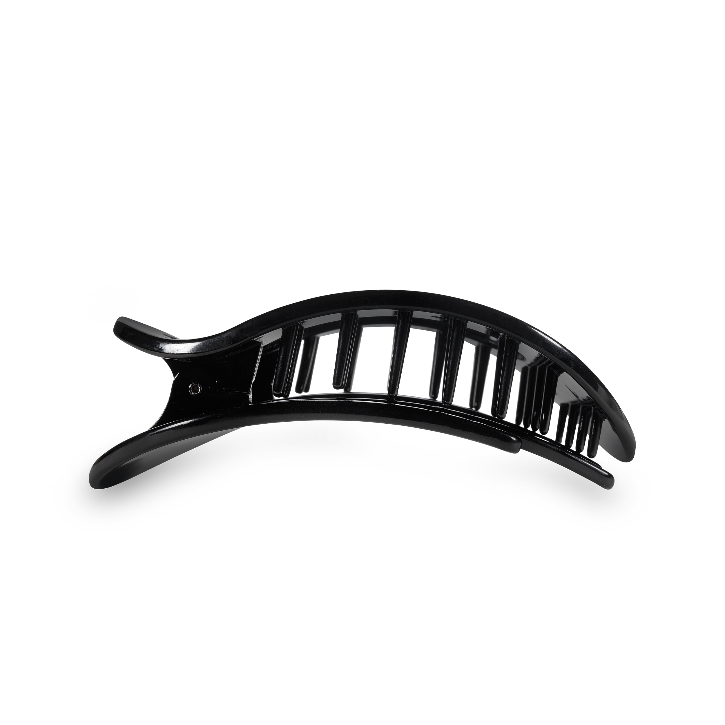 Round Flat Hair Clip | Med. | Jet Black