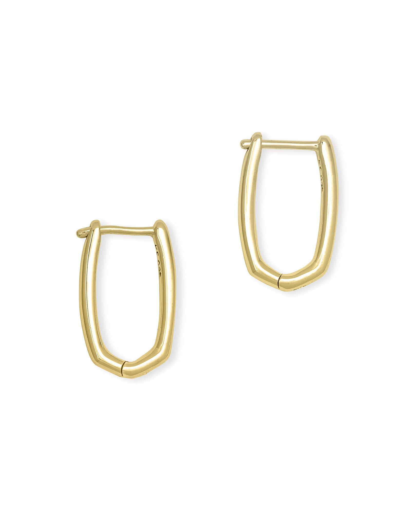 Ellen Huggie Earrings In 18k Gold Vermeil
