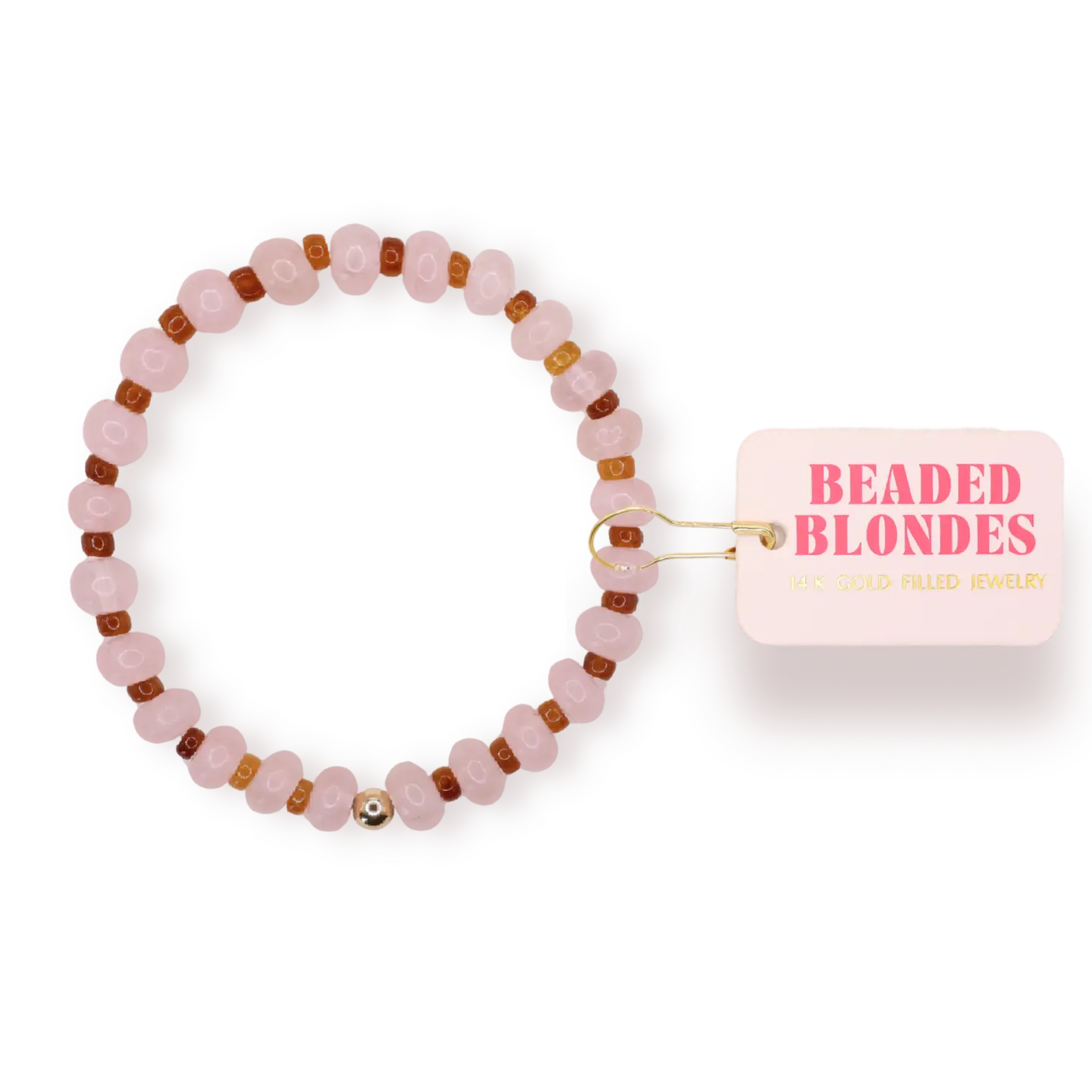 Caroline Bracelet in Pink and Brown