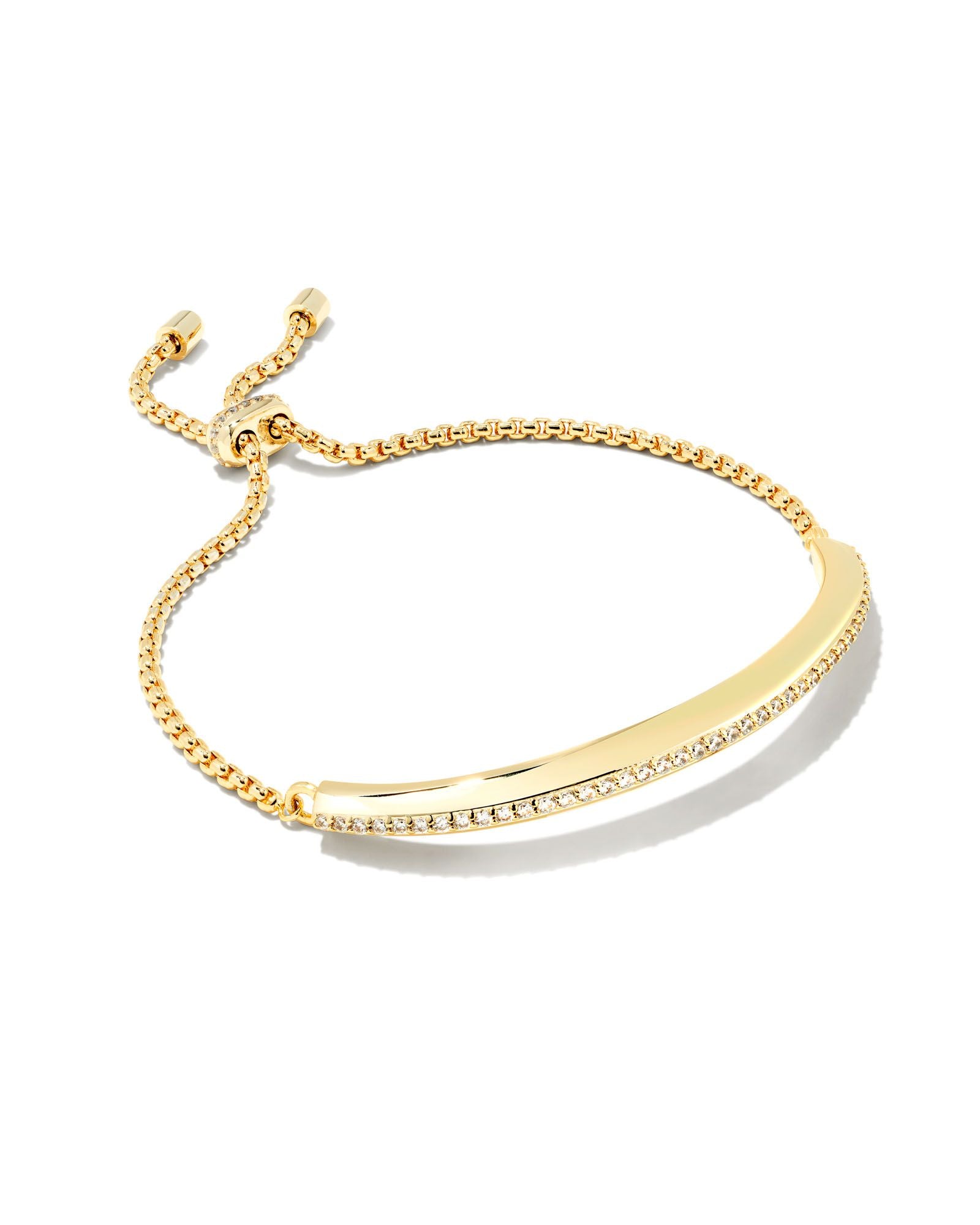Ott Lux Bracelet in Gold White Crystal