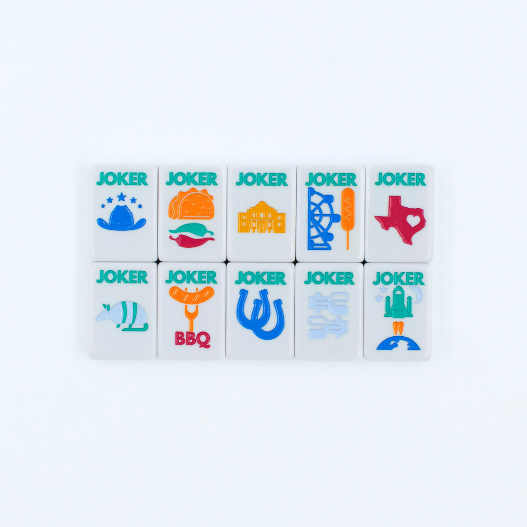 THE TEXAS SERIES  |  Mahjong with Lone Star Flair  |  Mesquite White Tile